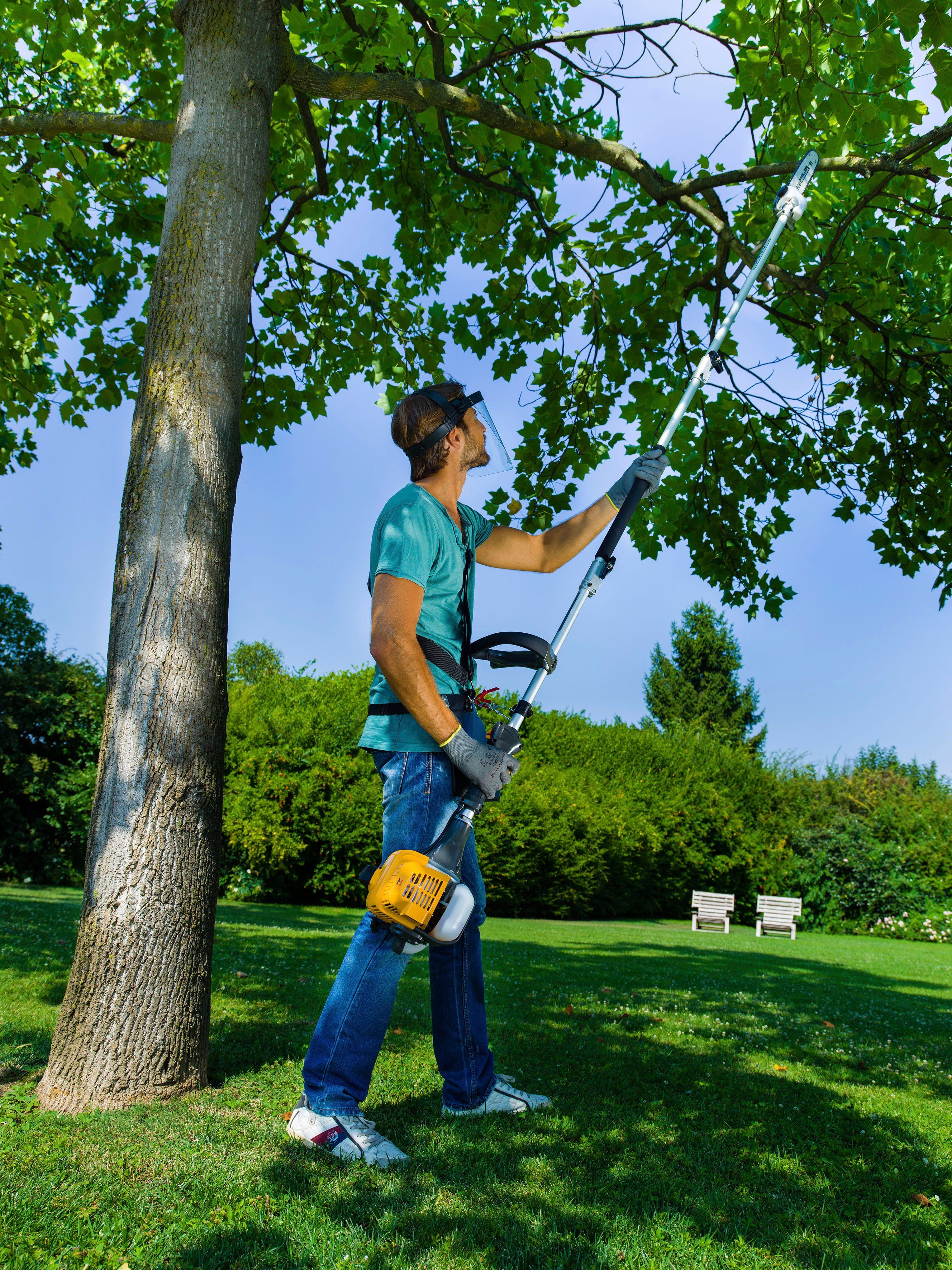 STIGA GARDEN Garten-Multifunktionsgerät MT 330, 4-in-1, 4-in-1, Heckenschere 40 cm Schnittlänge, mit Verlängerung