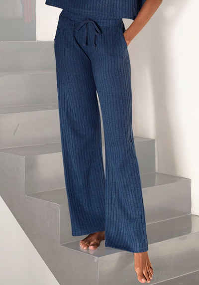 LASCANA Homewearhose -Loungehose (1-tlg) mit weitem Bein und seitlichen Taschen, Loungeanzug