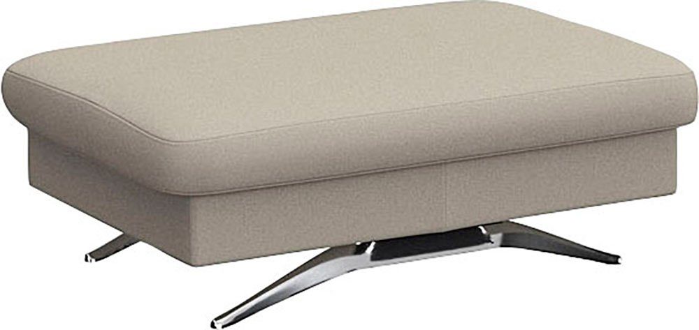 FLEXLUX Pouf Glow Sitzhocker, Polsterhocker, Hocker mit Stauraum, Fuß Alu