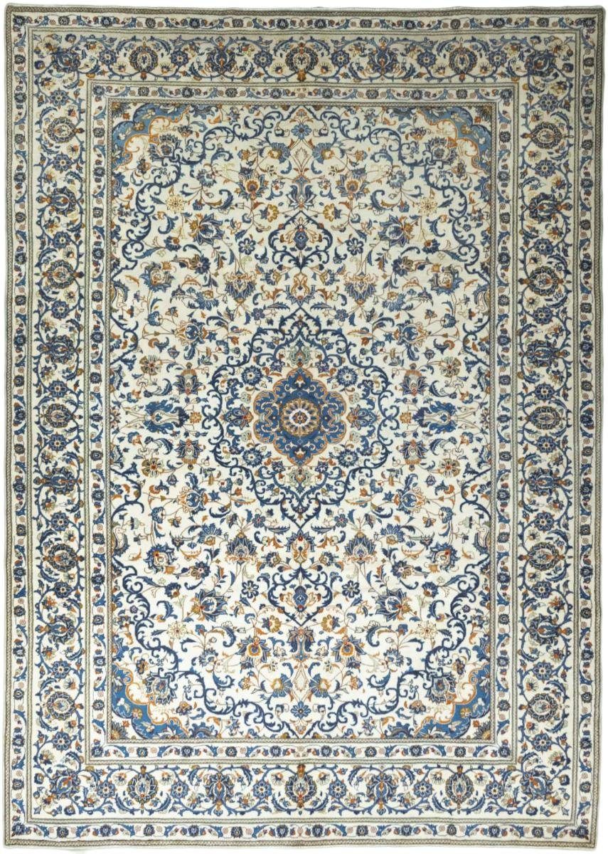Orientteppich Keshan 302x426 Handgeknüpfter Orientteppich / Perserteppich, Nain Trading, rechteckig, Höhe: 12 mm