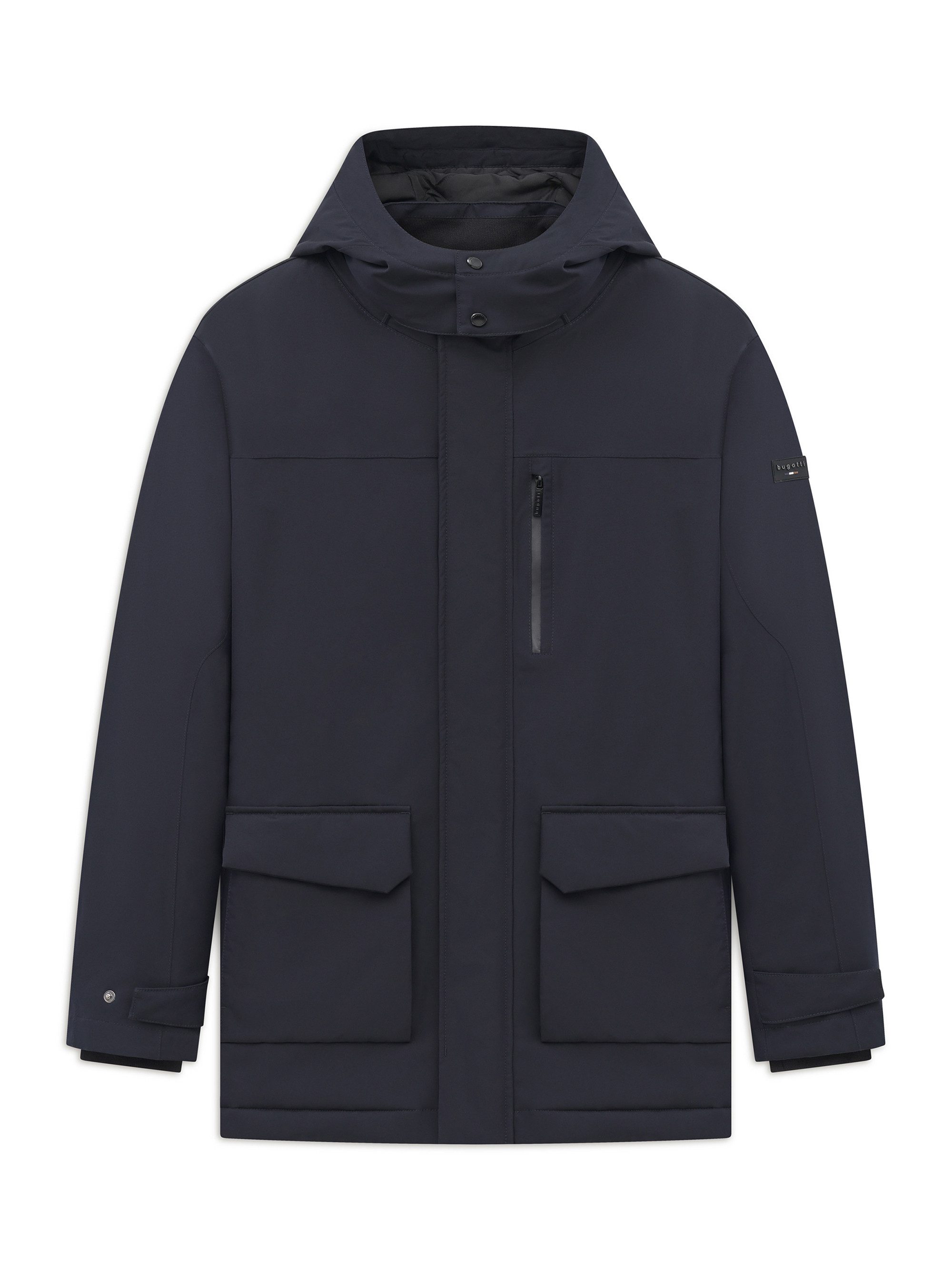 bugatti Parka Regular Fit Regular Fit Sorona Stehkragen Kapuze