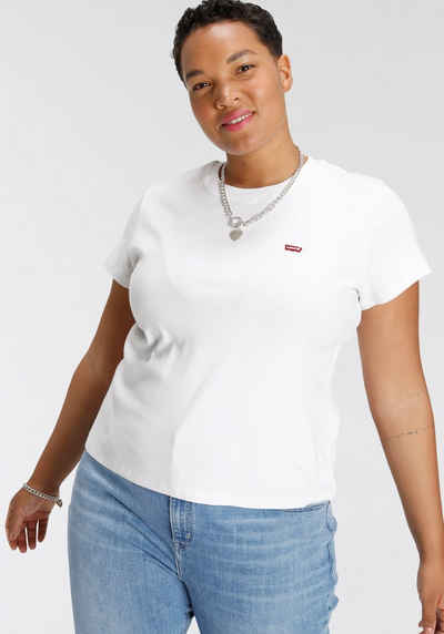 Levi's® Plus T-Shirt SS BABY TEE Cropped- Form mit Logo