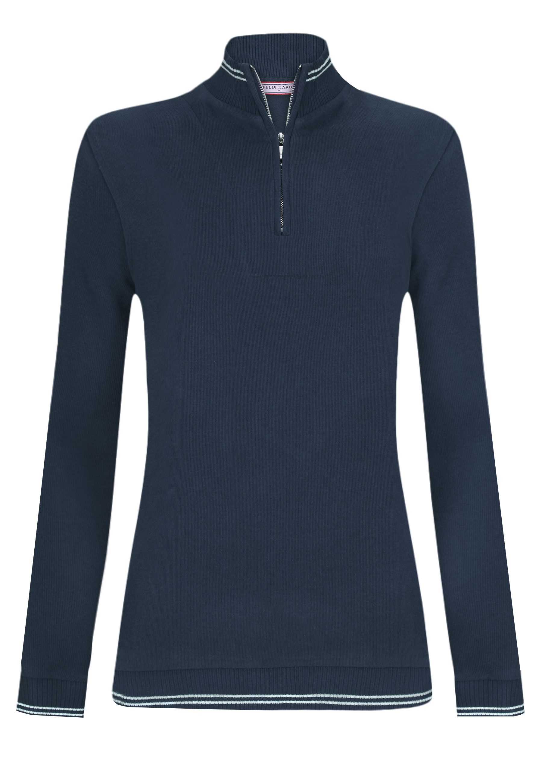 Felix Hardy Stehkragenpullover Strickpullover mit halbem Reißverschluss günstig online kaufen