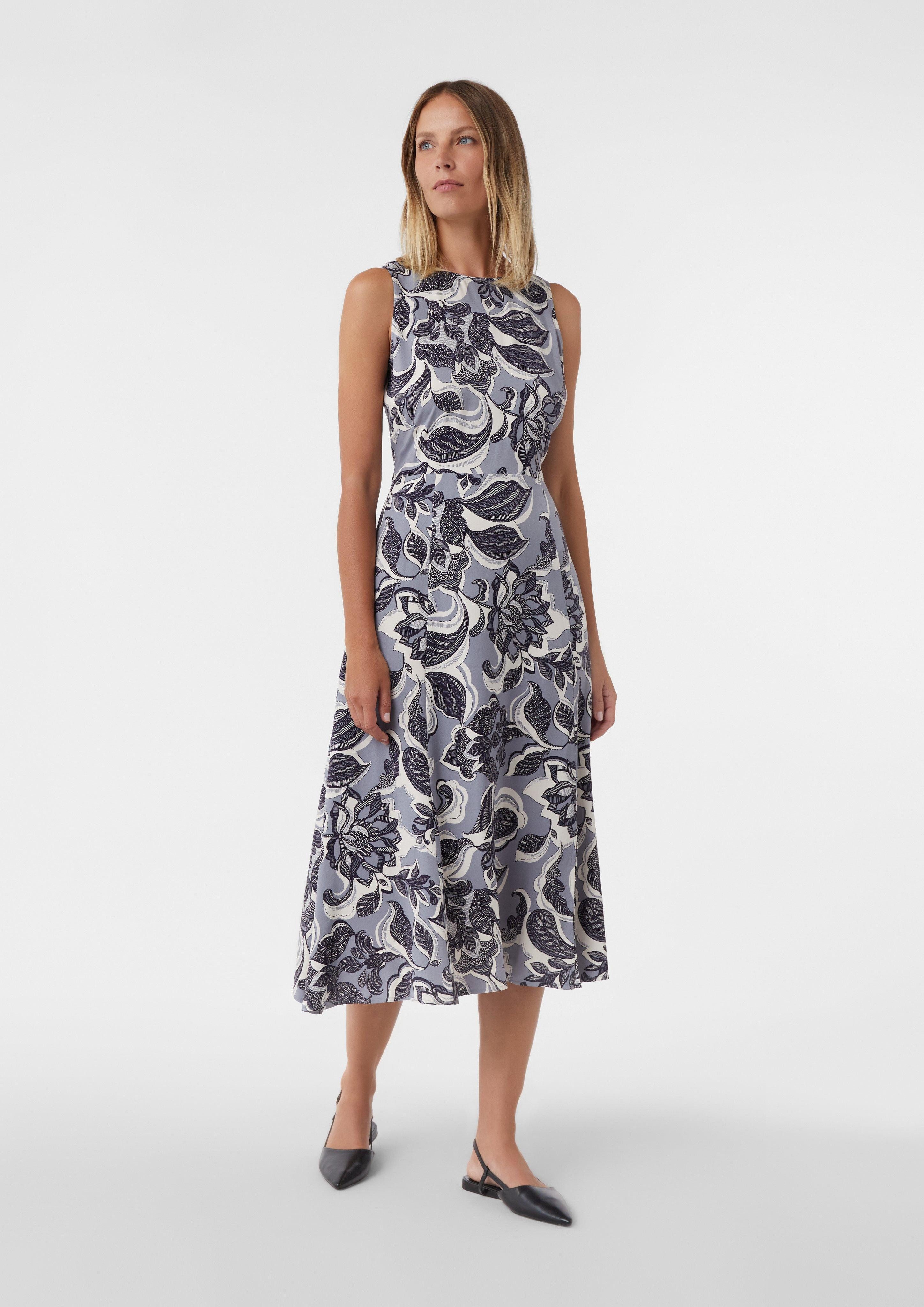Maxikleid Midikleid mit All-over-Print