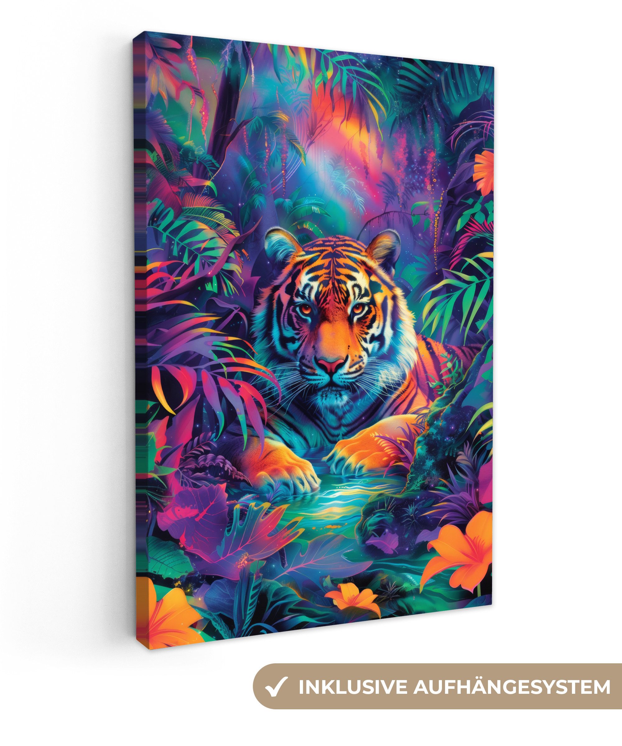 OneMillionCanvasses® Leinwandbild Tiger - Tier - günstig online kaufen