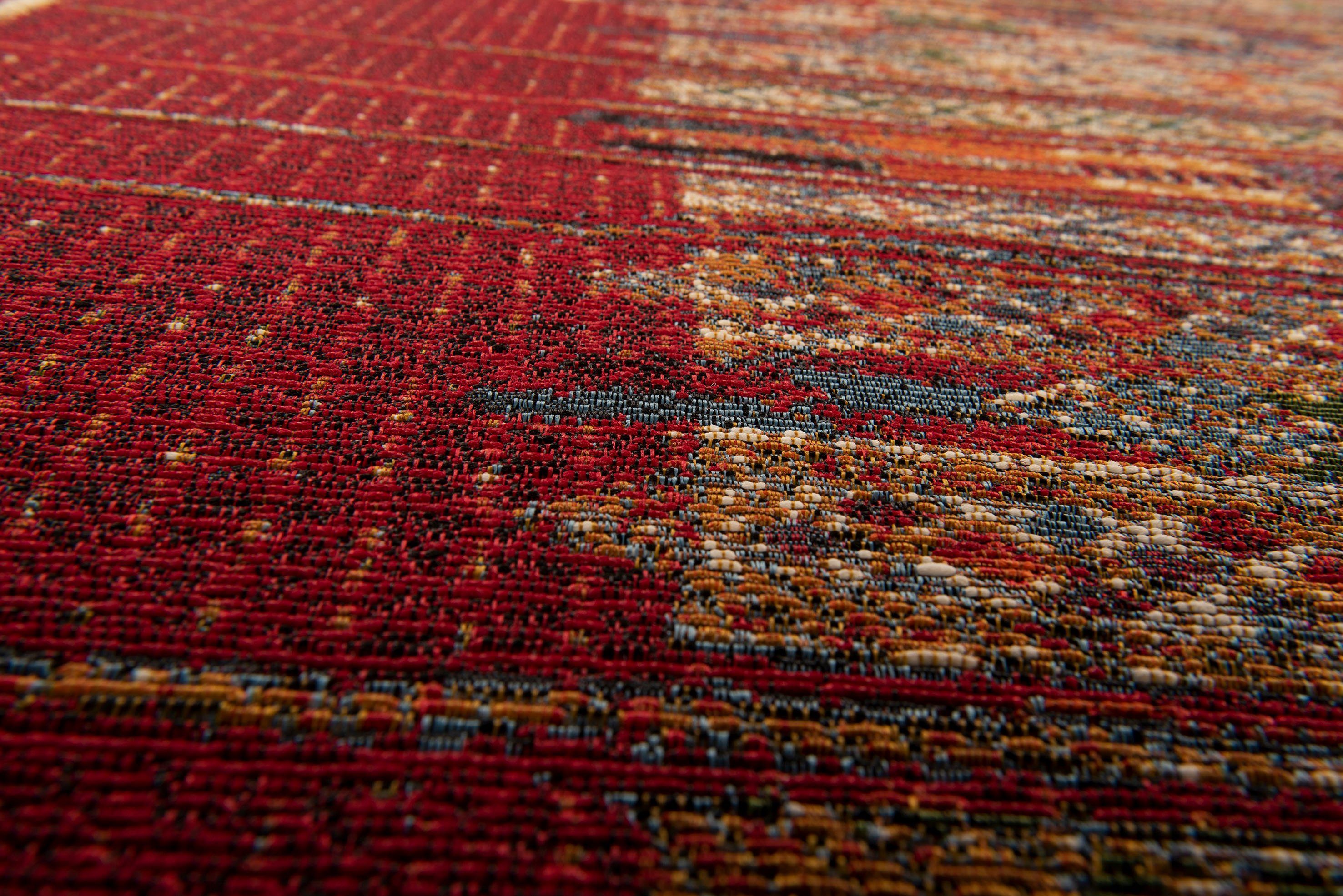 Teppich Outdoor-Africa 38, Gino Falcone, rechteckig, Höhe: Style, 5 Outdoor Flachgewebe, Ethno und mm, geeignet In- rot