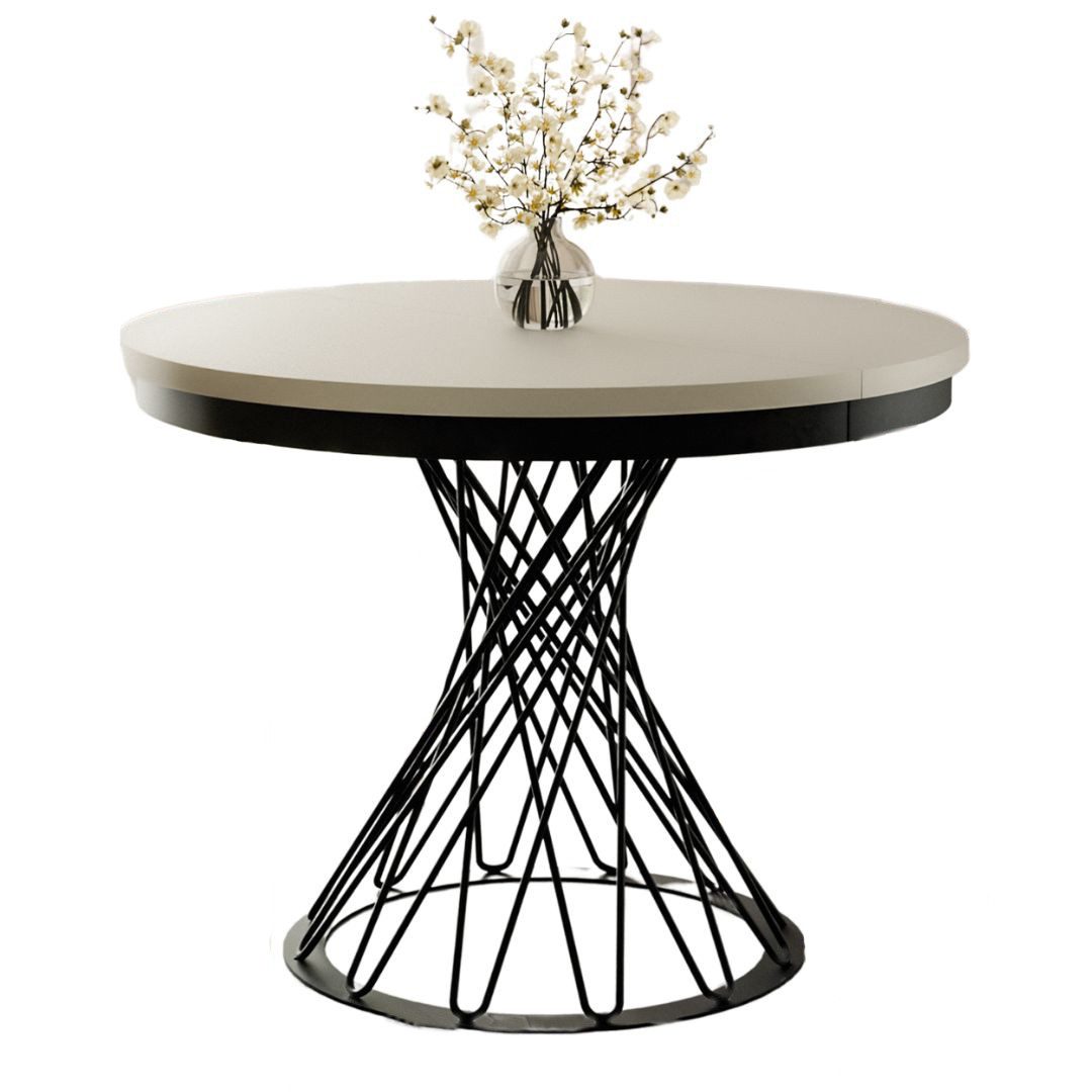 Compleo Esstisch Küchentisch, Runder Esszimmertisch 100-140, günstig online kaufen