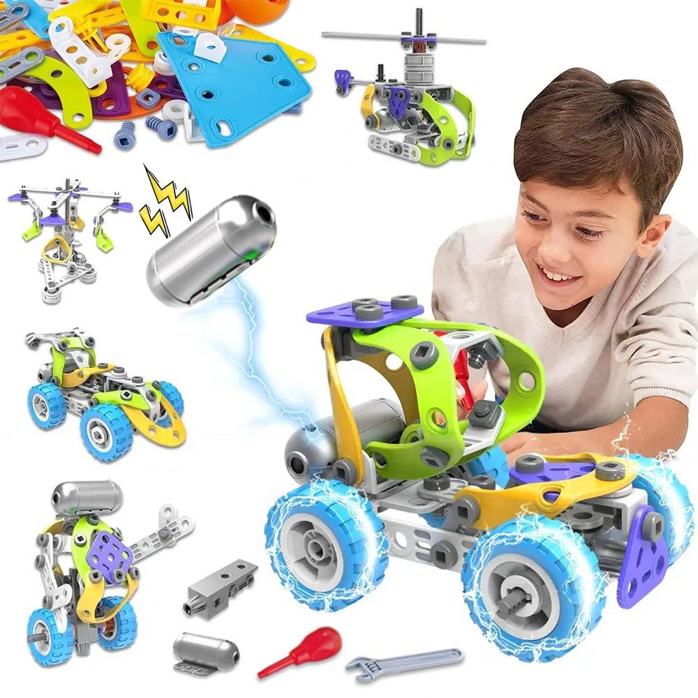 DINO SONO Elektrisches Konstruktionsspielzeug 10in1 Bauspielzeug für Kinder günstig online kaufen