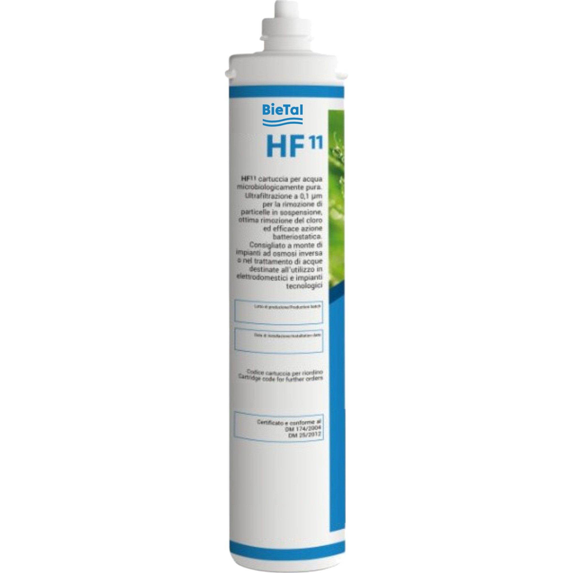 BieTal Wasserfilter BieTal HF11 Ultra Wasserfilter reduziert Chlor Schwermetalle Bakterien, Zubehör für BieTal® Filterköpfe