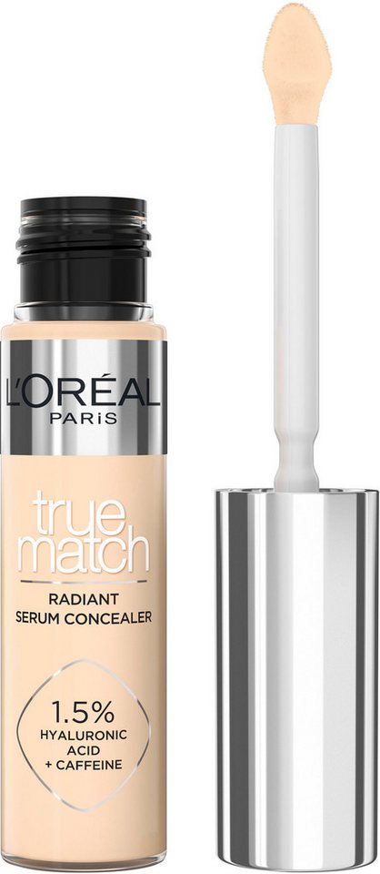 L'ORÉAL PARIS Concealer TRUE MATCH RADIANT SERUM CONCEALER, für alle Hauttypen, flüssige Textur, leichte Deckkraft