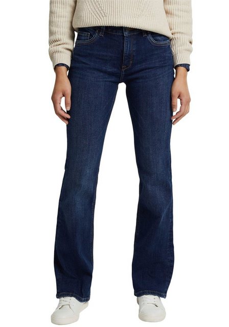 Hosen - Esprit Bootcut Jeans aus Stretch Denim mit leichten Washed und Used Effekten › blau  - Onlineshop OTTO