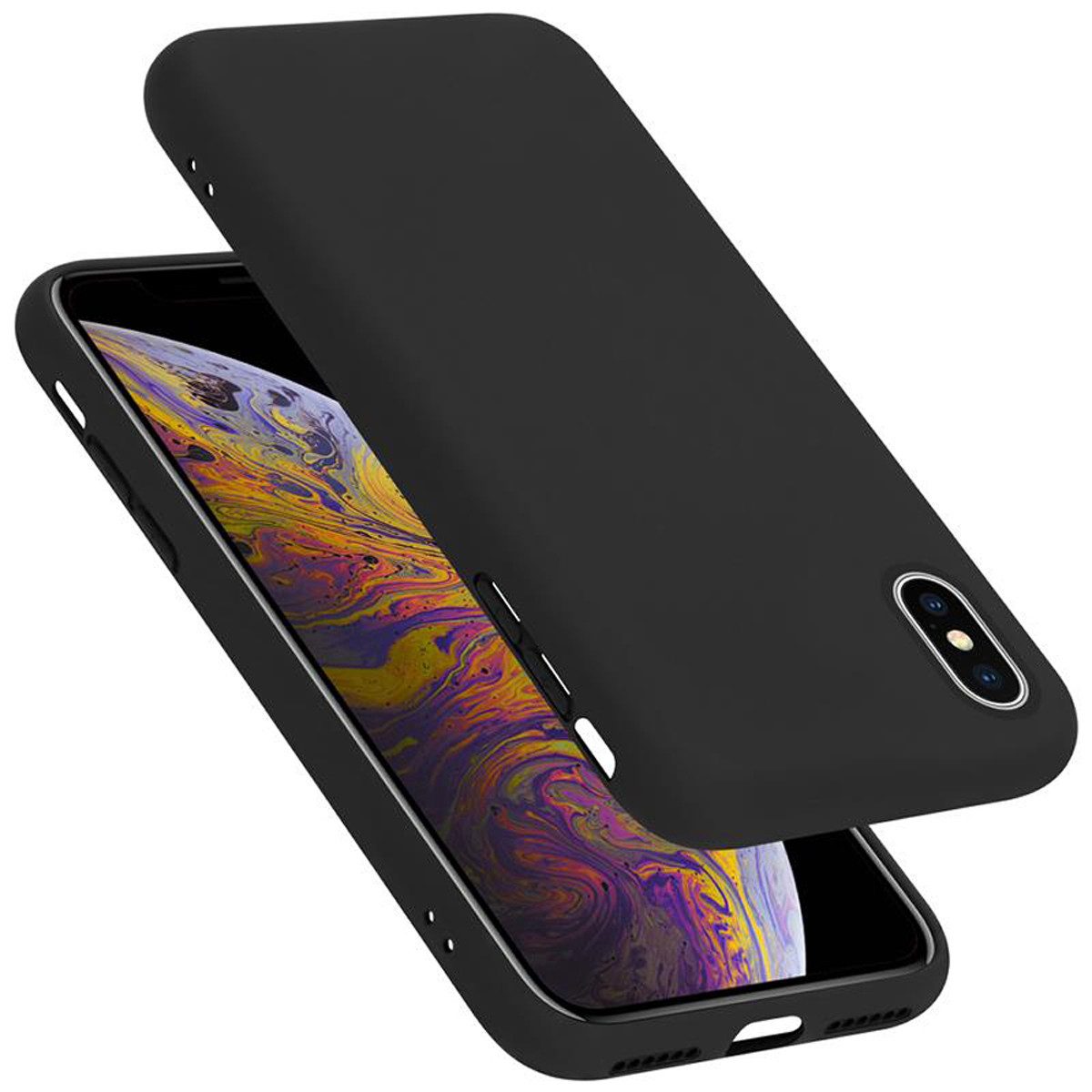 Cadorabo Handyhülle für iPhone X / XS Hülle Apple iPhone X / XS, Flexible Hülle TPU Silikon Schutzhülle Back Cover Case