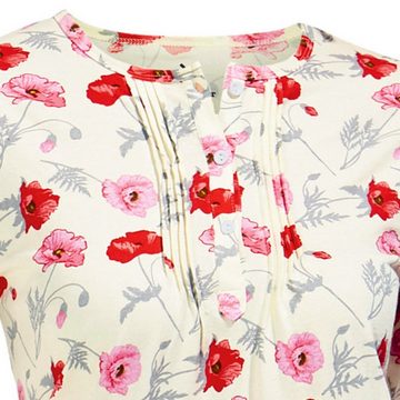 Erwin Müller Pyjama Damen-Schlafanzug Single-Jersey Blumen