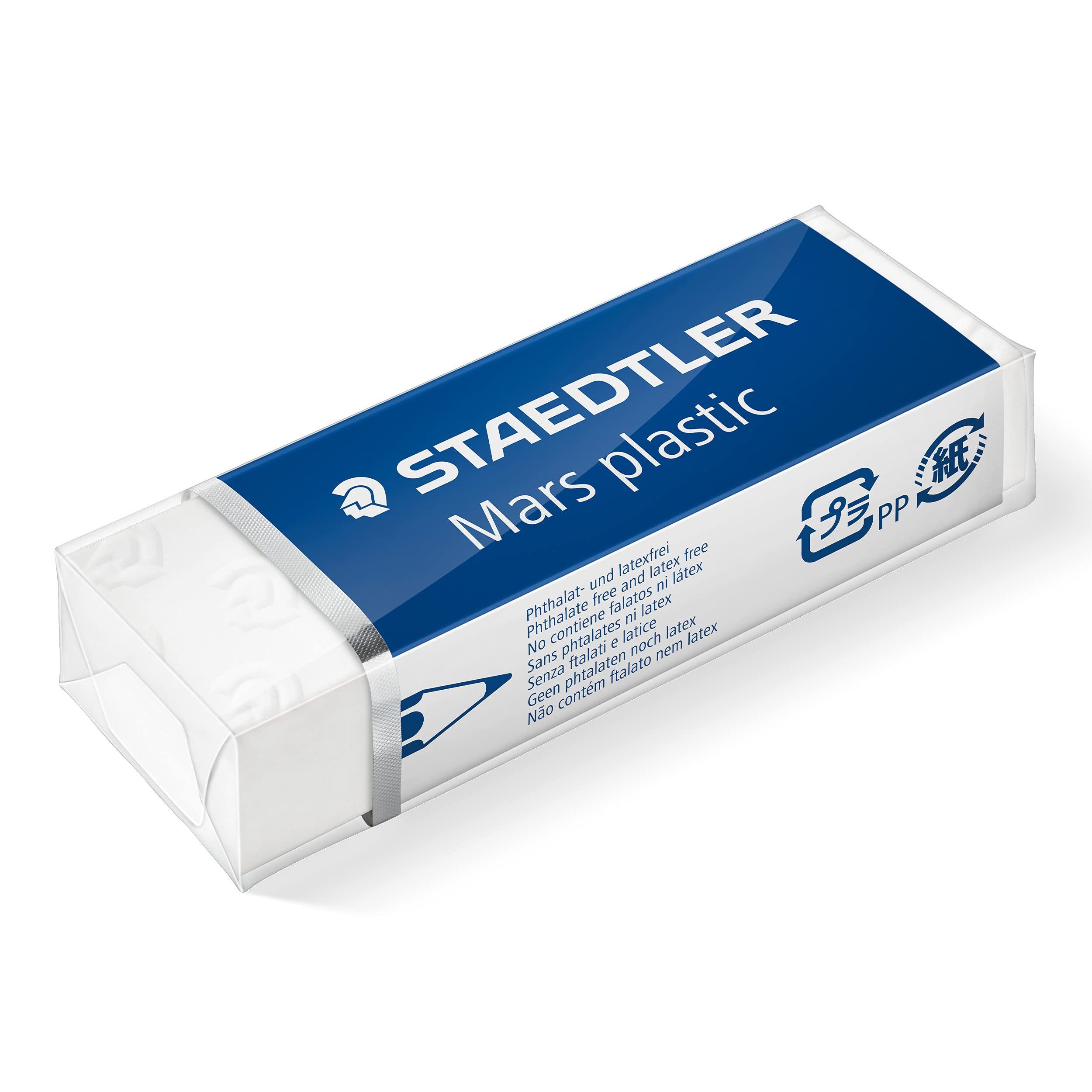 STAEDTLER Radiergummi Radiergummi-Set, 4 Stück, Premium-Qualität, geringe Krümelbildung, Erstklassige Radierergebnisse, kein Abfärben, alterungsbeständig
