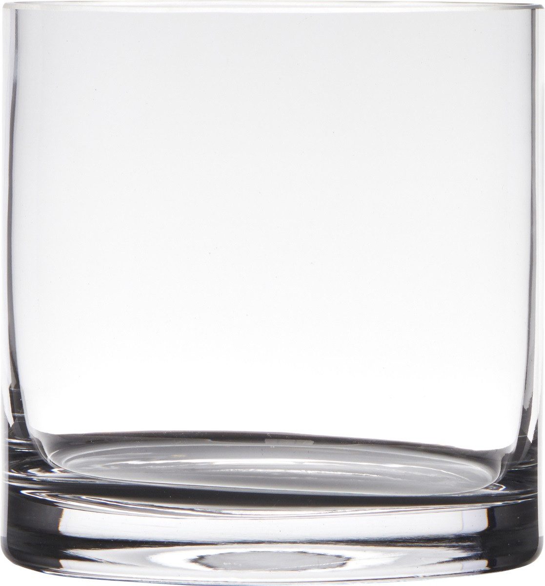 Hakbijl Glass Dekovase ZYLINDER, Farbe: transparent, Höhe: 15.5cm