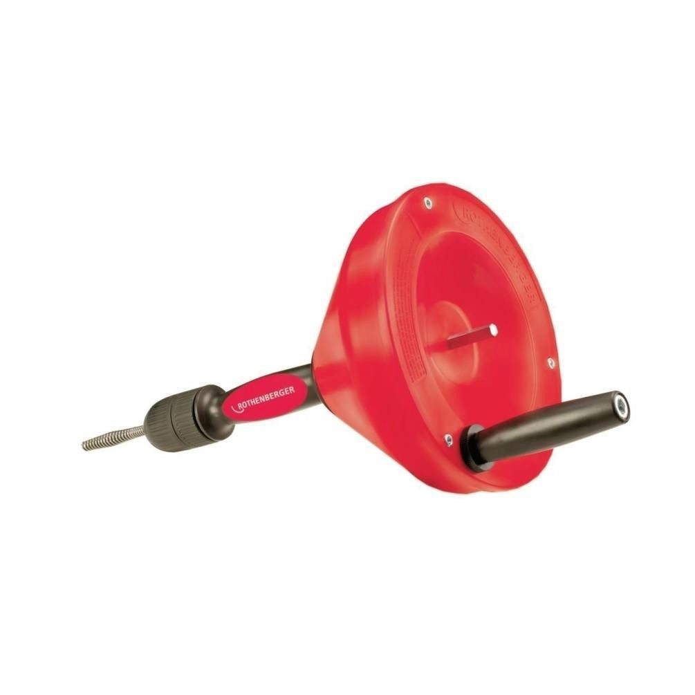 Rothenberger Rohrreinigungsmaschine Rospi H+E Plus 7,5m Rohrreinigungsgerät, Spirale, 7,5 m, Rohrdurchmesser von 20-50 mm