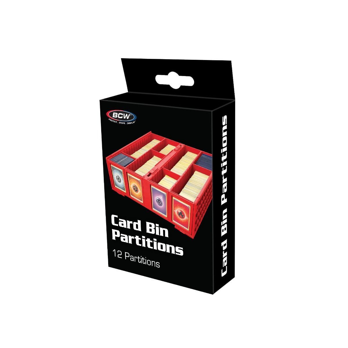 BCW Sammelkarte BCW Card Bin Partitions Red (12 ct)