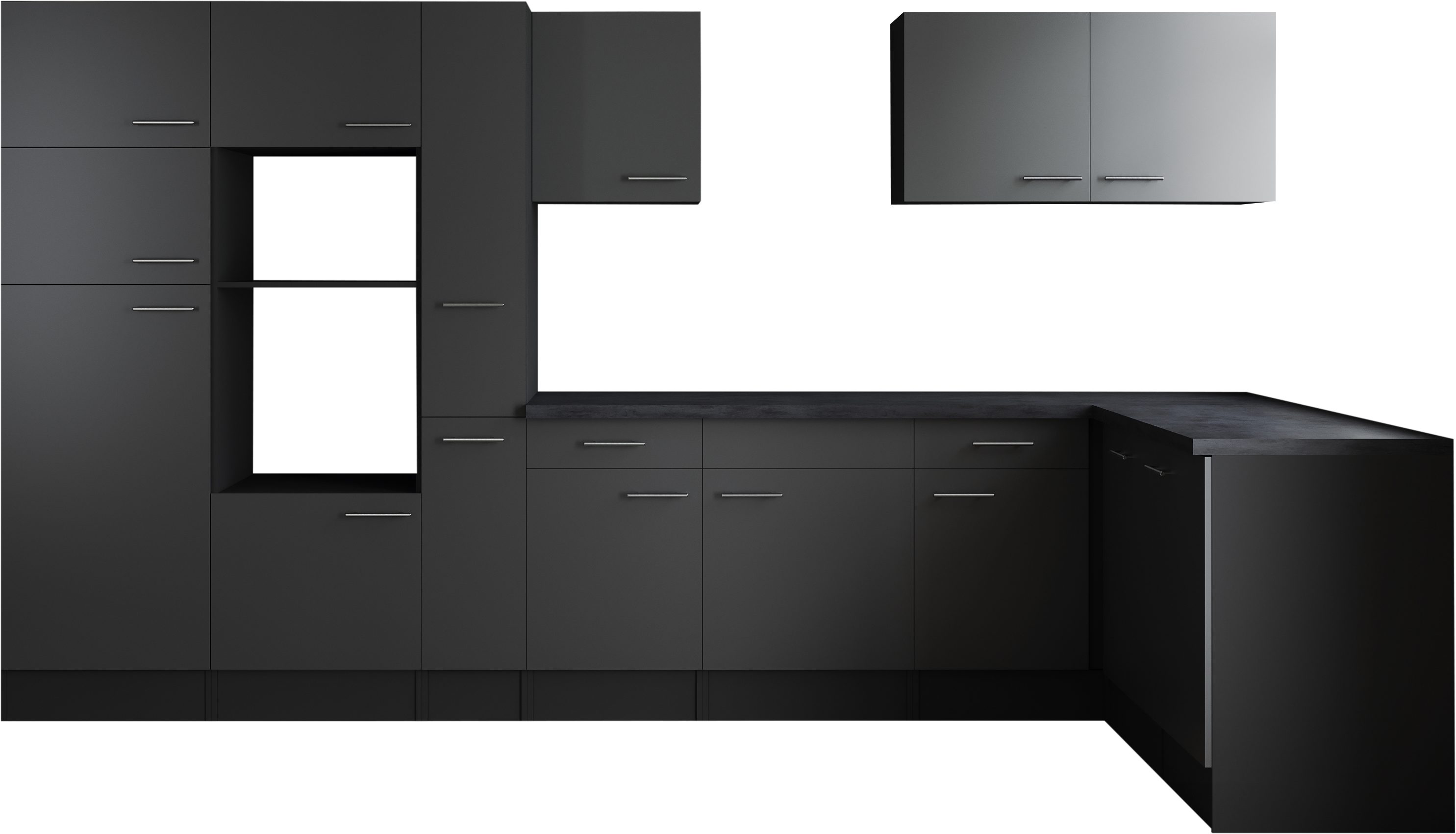 RESPEKTA Winkelküche Oliver, Breite 370 cm, 90 cm Arbeitshöhe, in exklusiver Konfiguration für OTTO