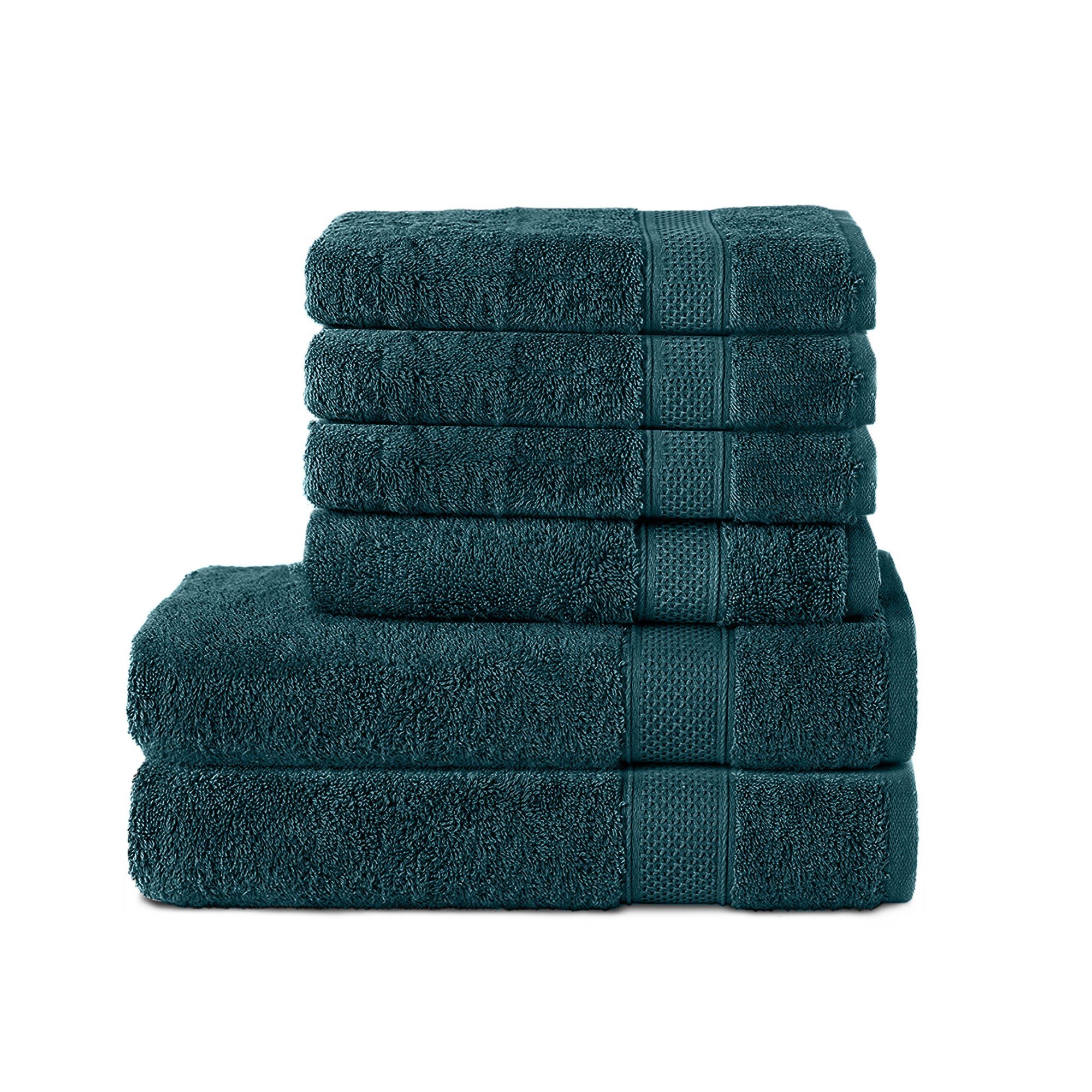 Komfortec Handtuch Set Handtücher 70x140 (Set, Frottee, und Weich cm, 2er cm 6-tlg), 100% Badetücher 4er Baumwolle, 50x100