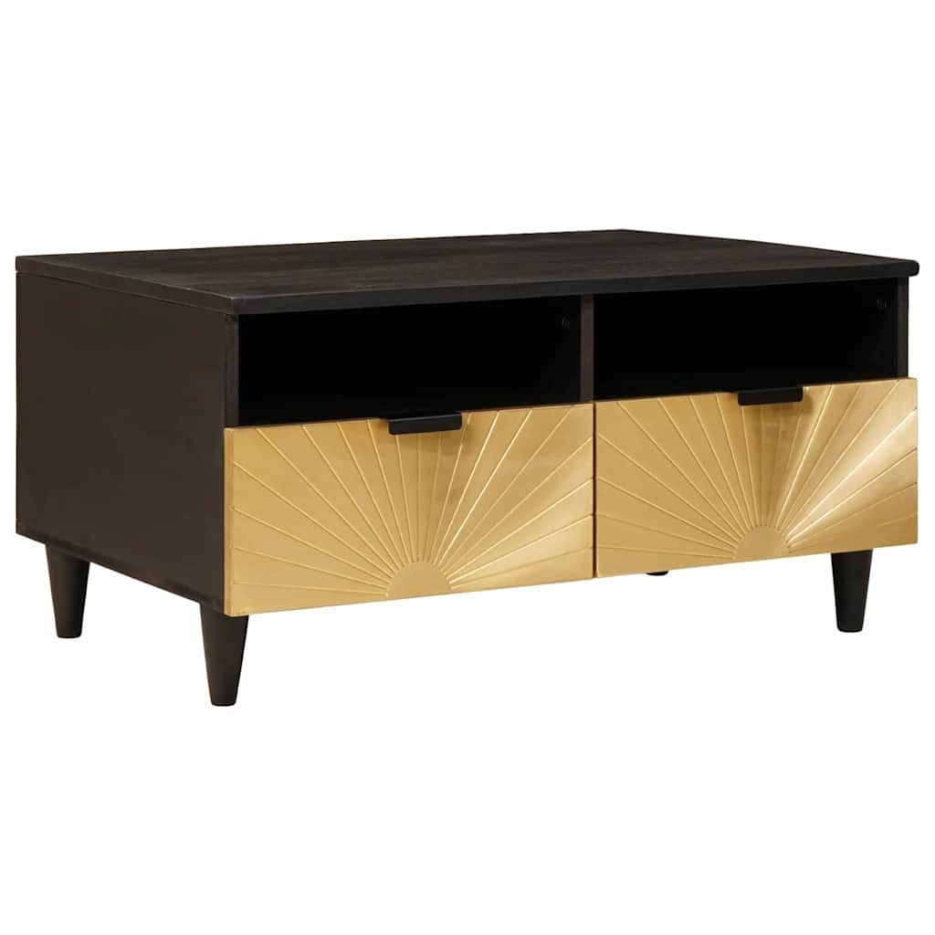 vidaXL Couchtisch Couchtisch Schwarz und Gold 40 x 33 x 46 cm Holzwerkstoff (1-St)