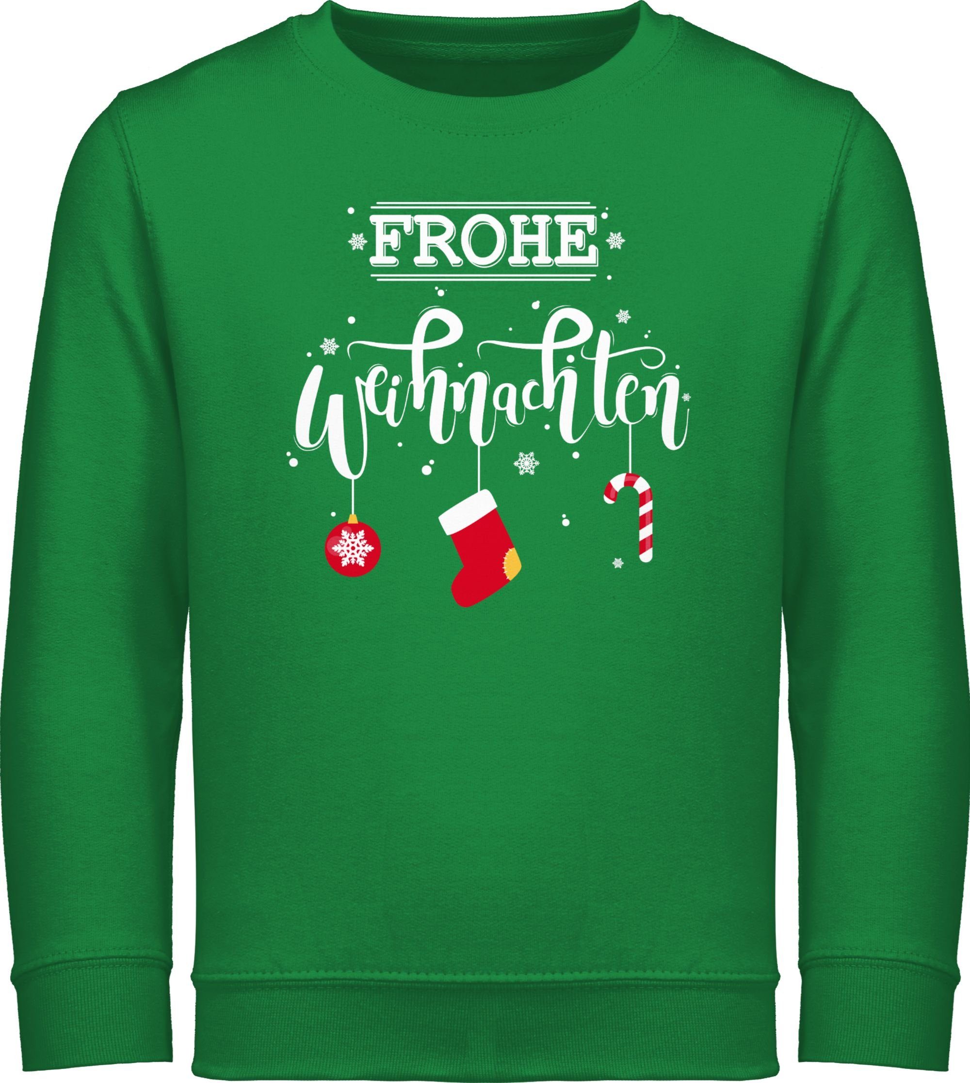 Shirtracer Sweatshirt Frohe Weihnachten Weihnachten 1 Grün