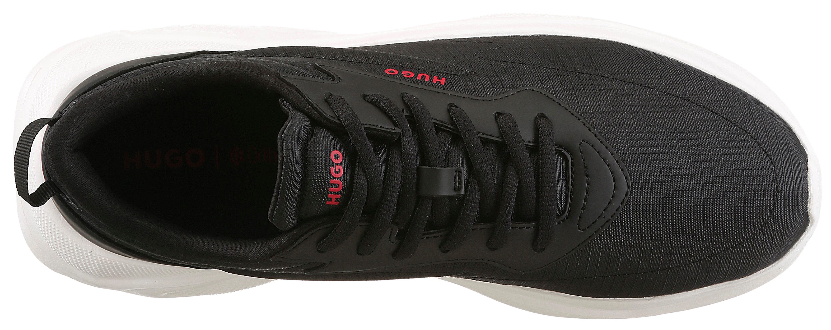HUGO Leon_runn Sneaker Schnürschuh, Freizeitsneaker, Halbschuh mit trendy chunky Sohle