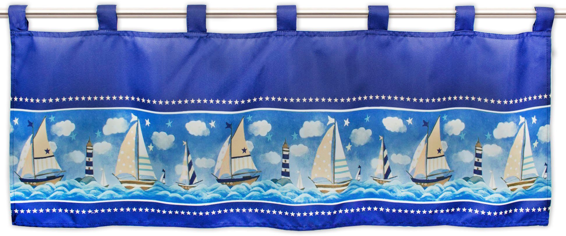 Delindo Lifestyle Gardine Segelboot, Schlaufen (1 günstig online kaufen