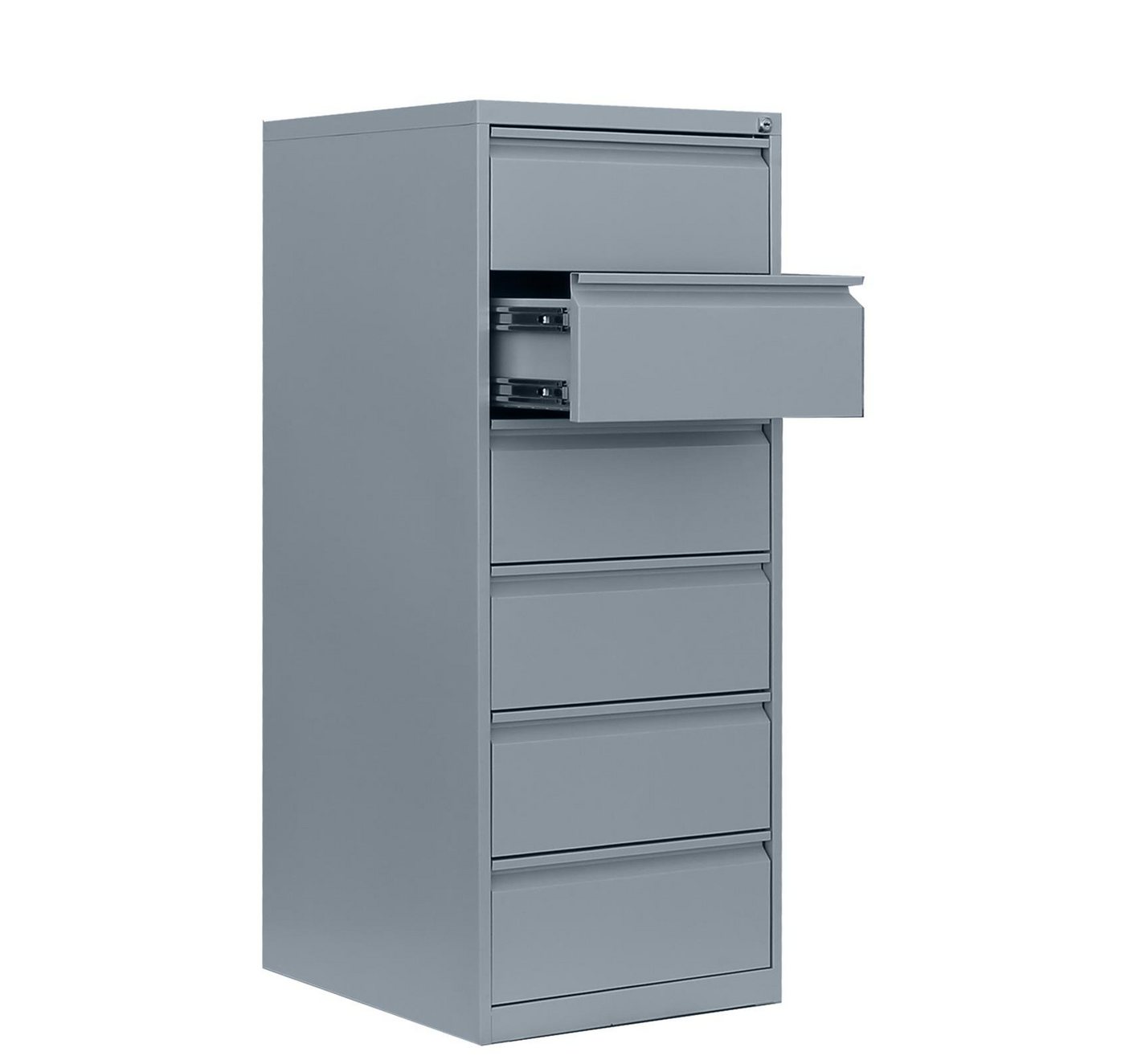 Thumbnail - Steelboxx Karteikasten Lüllmann® Karteischrank, 6 Schubladen, zweibahnig, 1320 x 530 x 620 mm (1 St), Komplett verschwei...
