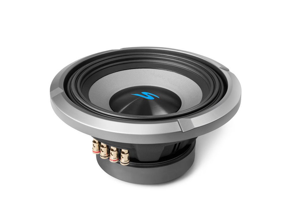 ALPINE S2-W10D4 S-Series 25cm (10-Zoll) Subwoofer m. 4 Ohm Doppelschwingspule Auto-Subwoofer (600 W, max.: W 25 cm)