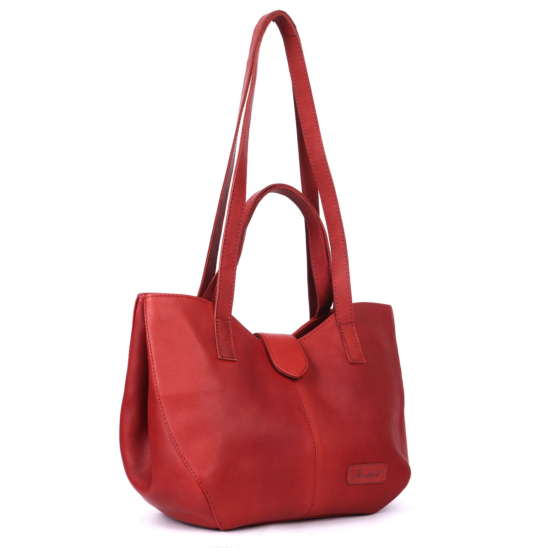 Benthill Handtasche Damen Echt Leder Umhängetasche Shopper Vintage Schulter Handtasche, Schultergurt / Umhängegurt Reißverschlussfach
