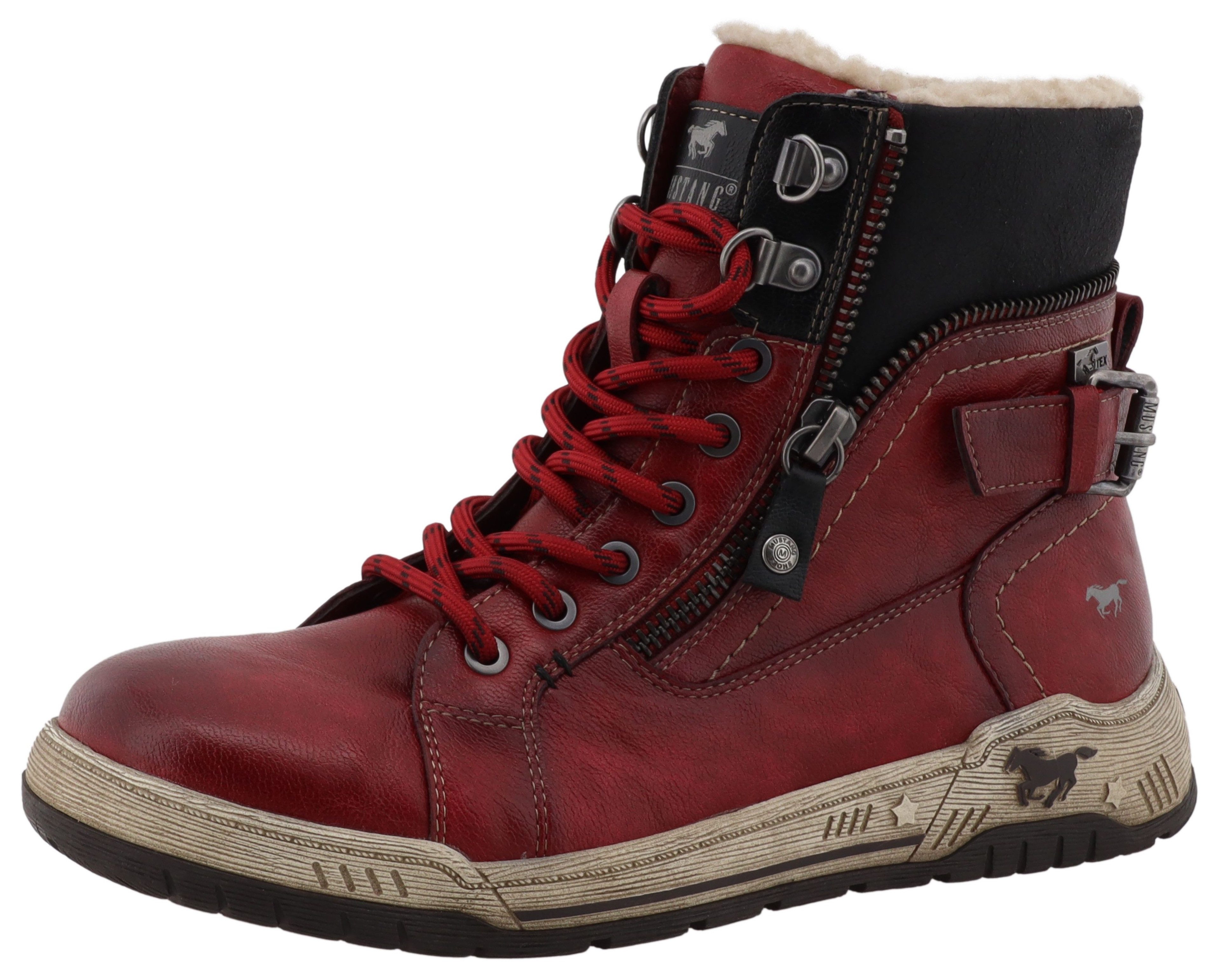 Mustang Shoes Ihana Winterboots High Top Sneaker, Winterboots mit Warmfutte günstig online kaufen