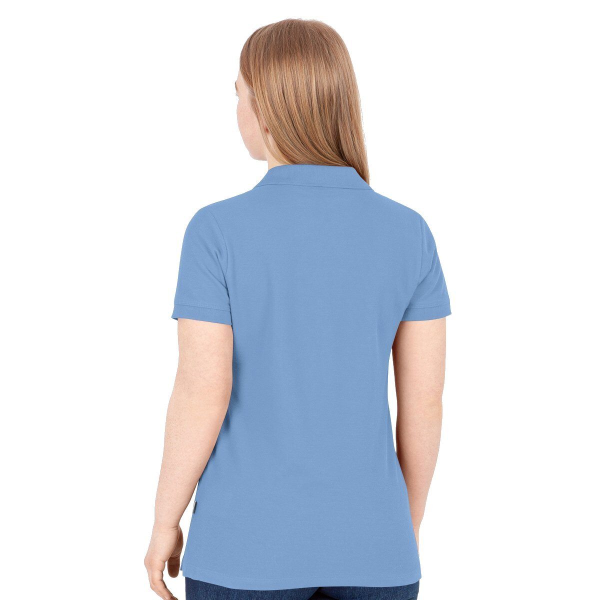 Jako Poloshirt Organic Pique (Bio-Baumwolle, 200g/m2) hellblau Damen