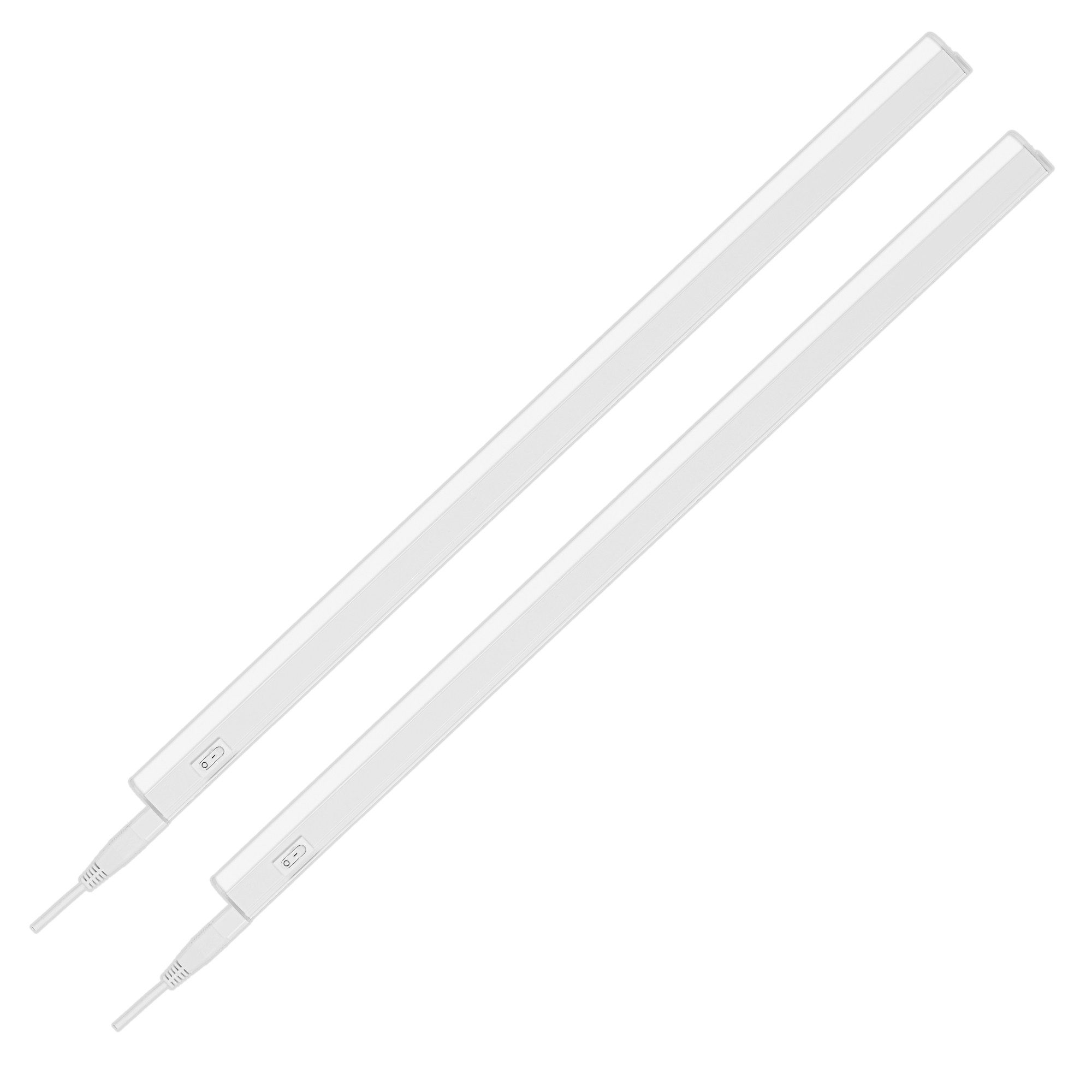 Briloner Leuchten LED Unterbauleuchte Küchenlicht Schrankleuchte Arbeitslicht Werkstatt Weiß, Doppelpack, LED fest integriert