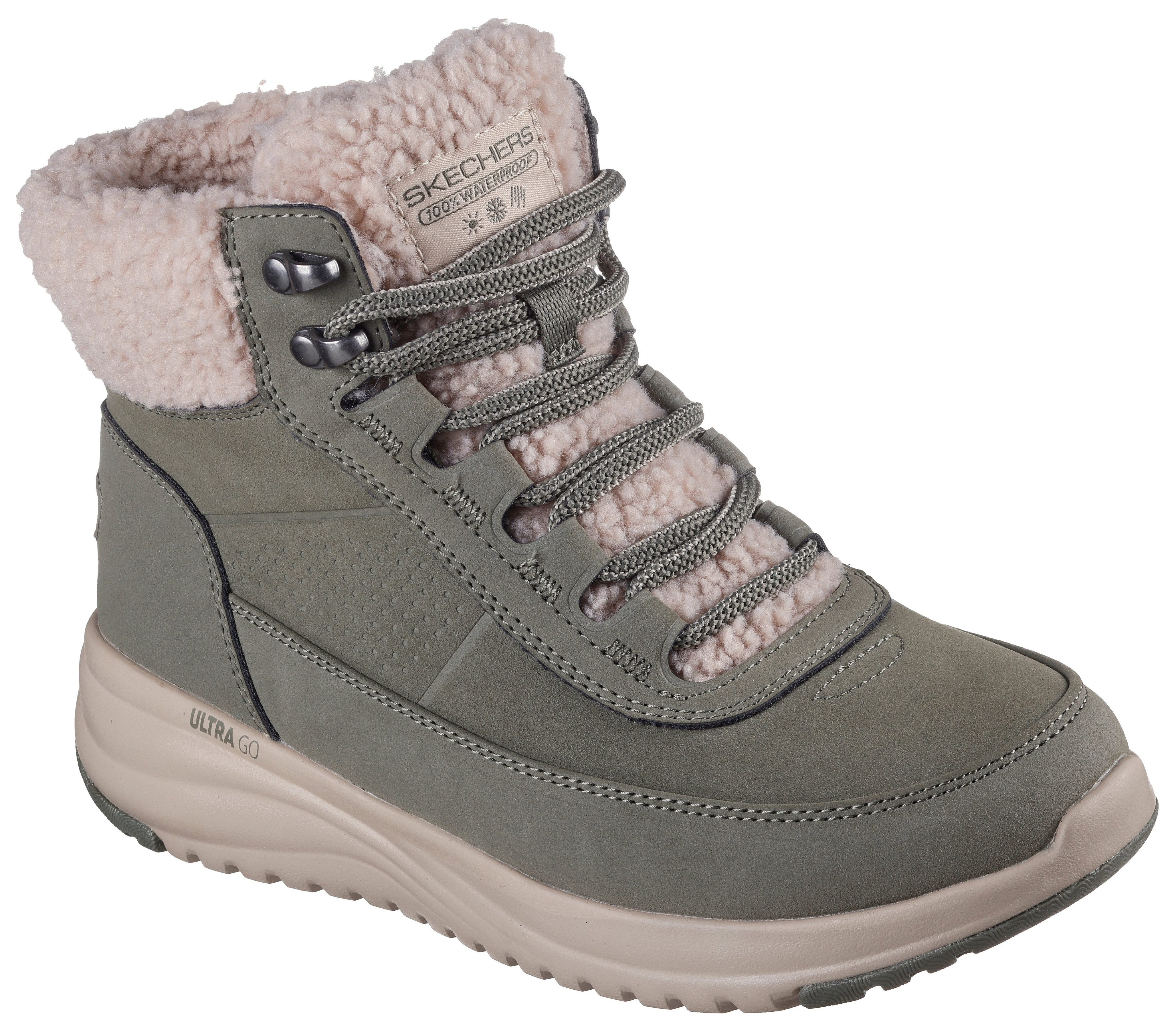 Skechers ON-THE-GO STELLAR Winterboots Schnürstiefel, Trekkingschuh mit ULTRA GO® Dämpfung