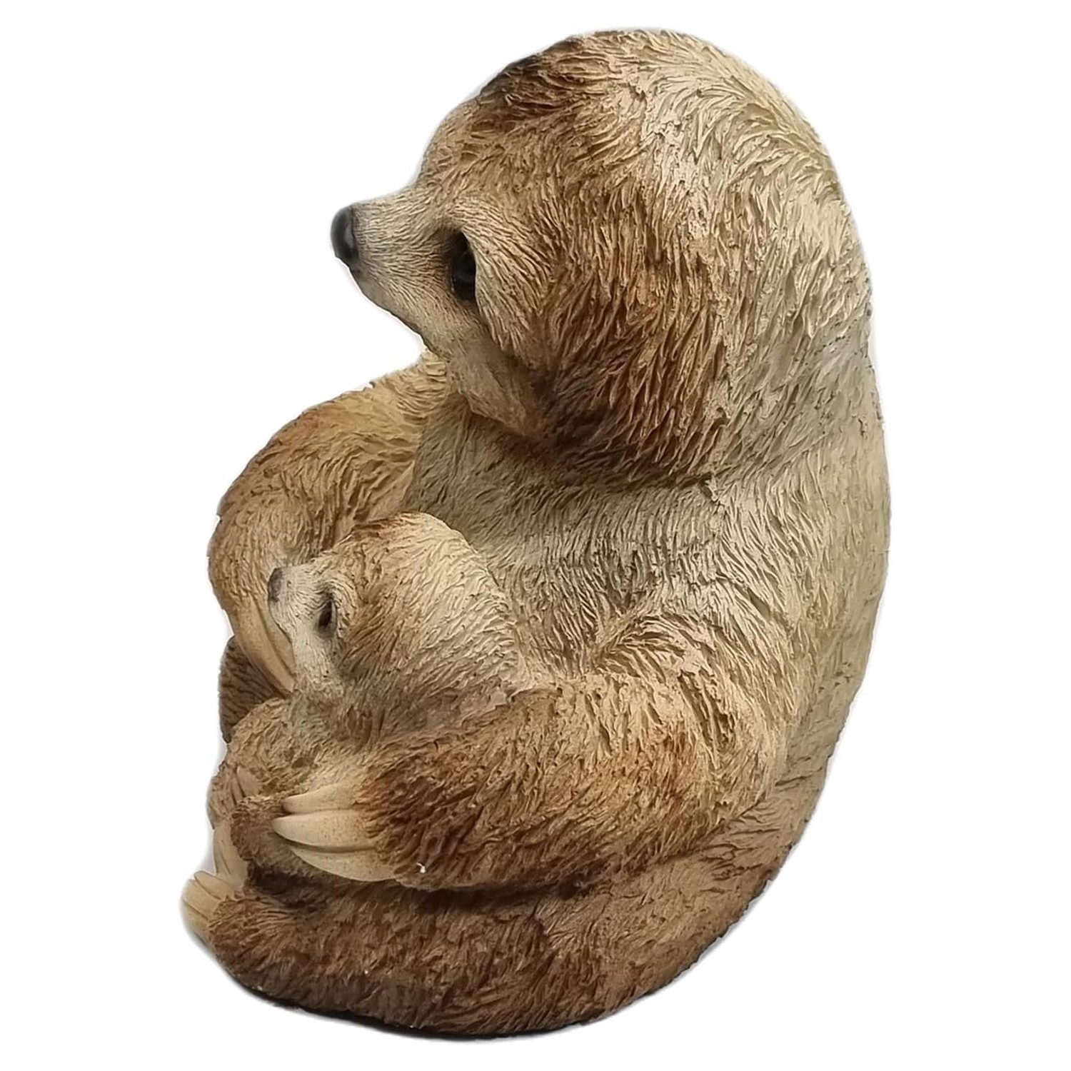 Fachhandel Plus Tierfigur Faultier mit Kind Tierfigur detailgetreue Dekofigur (1 St), bezaubernde Dekofigur