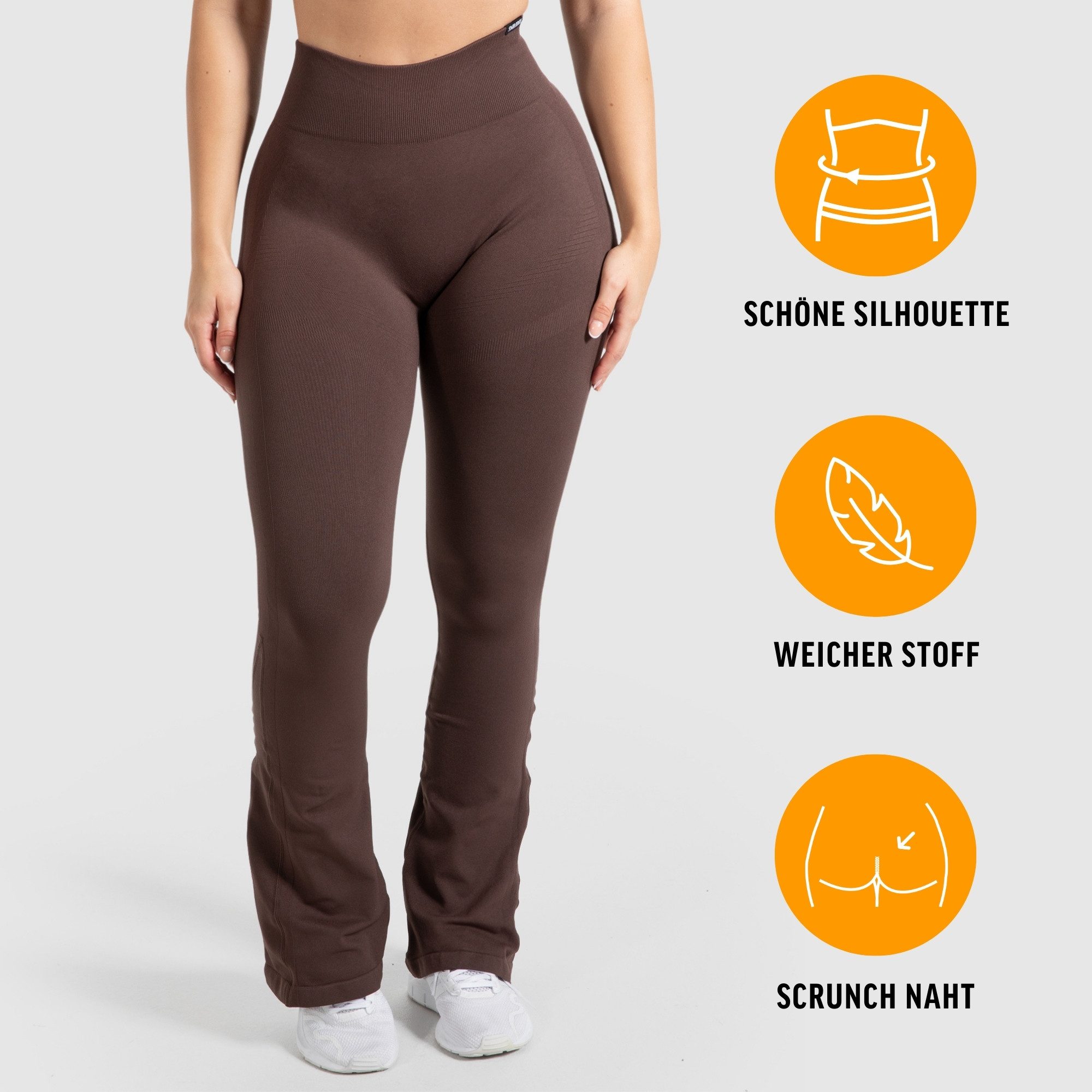 Smilodox Leggings Aylin Schlaghose Sportleggings Scrunch Booty Push UP Frei günstig online kaufen