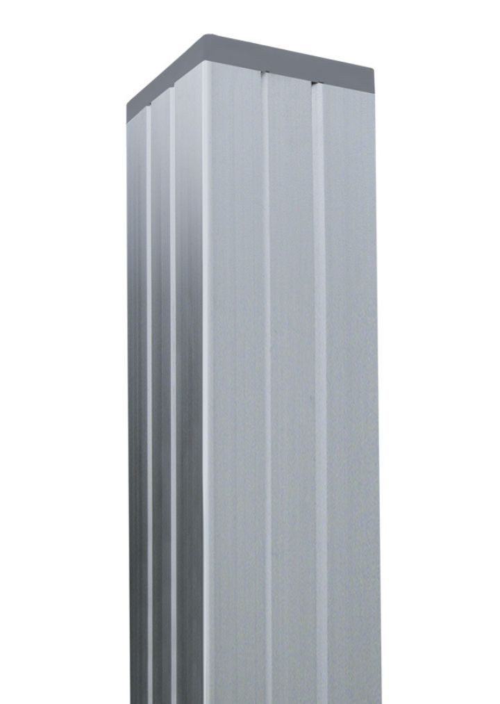 GartenLand Zaunpfosten Aluminium Steckzaunpfosten für Steckzäune, (68x68x2400 mm, zum Einbetonieren), Aluminium Pfosten