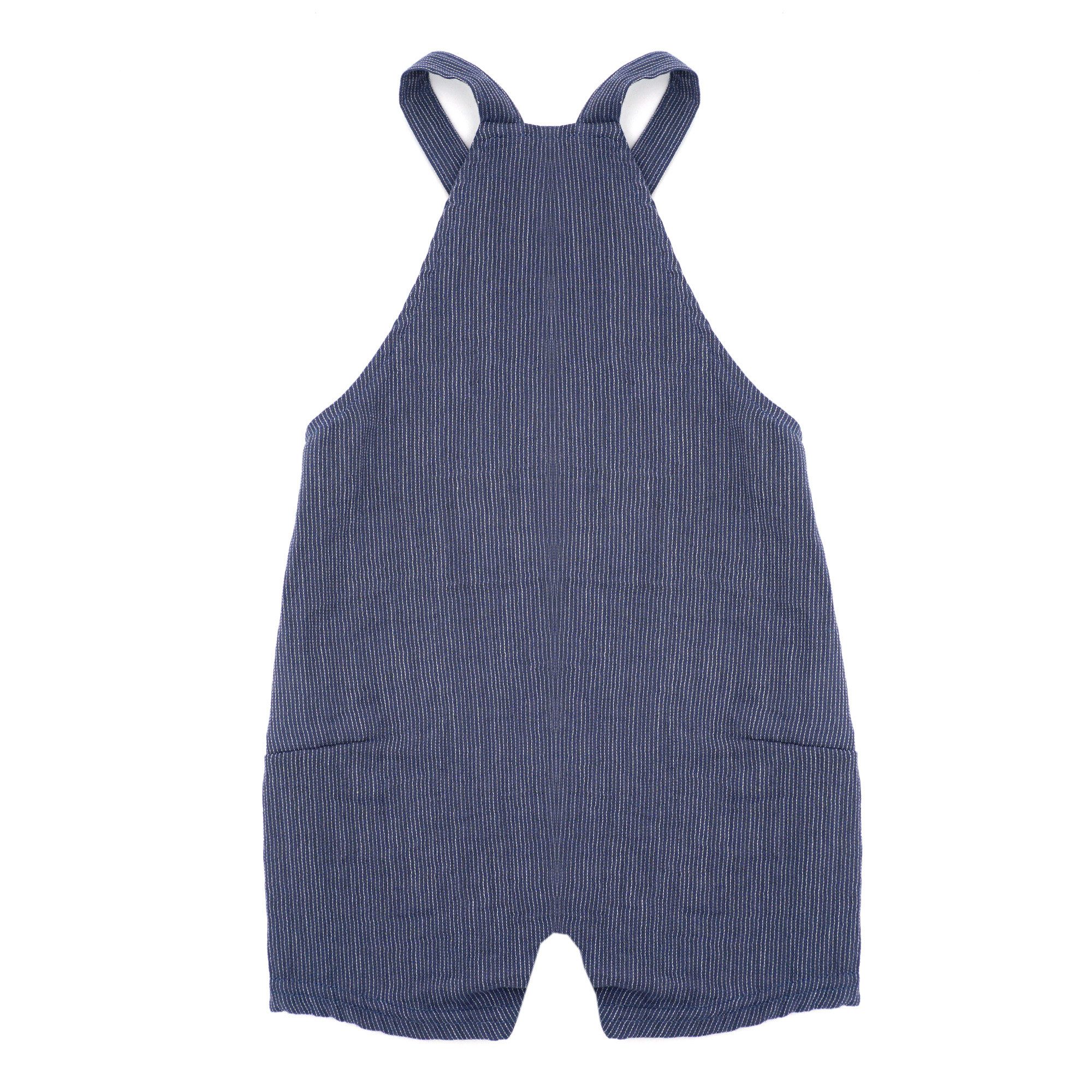 MAXIMO Stoffhose GOTS BABY-Latzshorts, Taschen Musselinstoff, Futter, Windelöffnung (1-tlg) Musselin