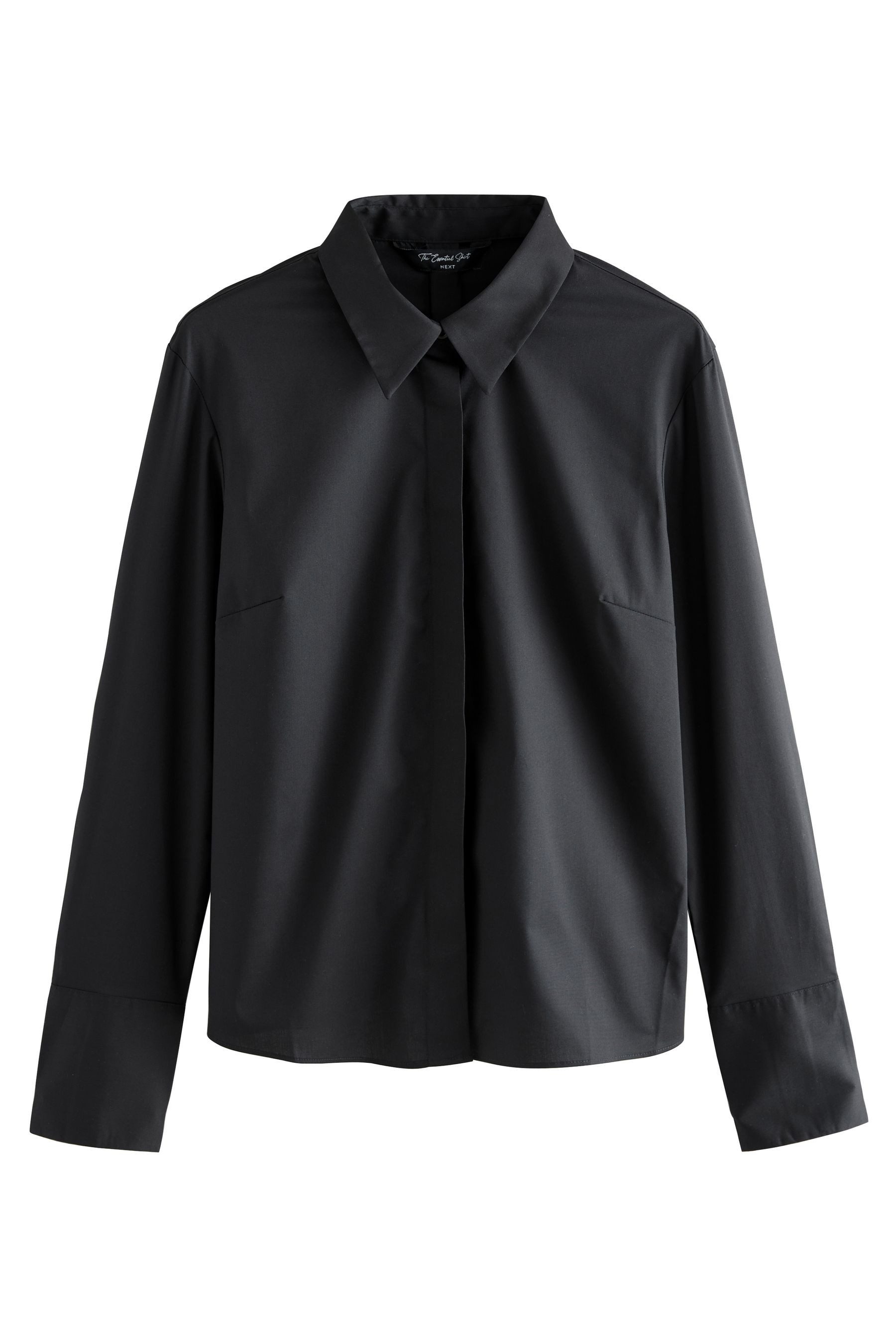 Langarmhemd Körpernahes Essential Langarmshirt mit Stretch