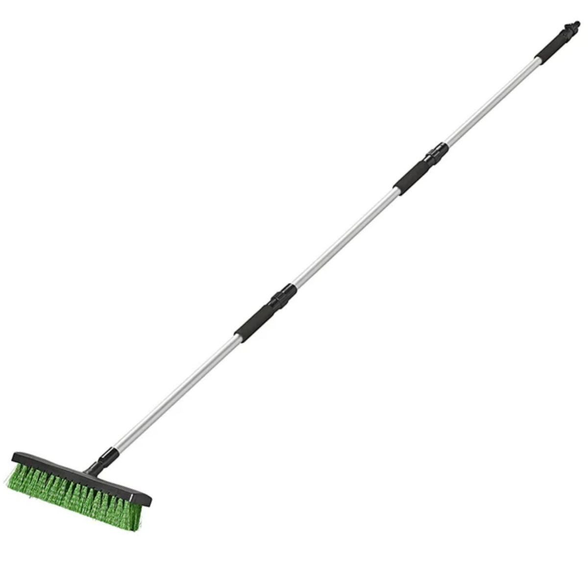 ProPlus Straßenbesen Teleskop Wasserbesen ca. 82,5 - 210 cm mit Schlauchanschluss, (4-tlg), Schaumstoffgriffe