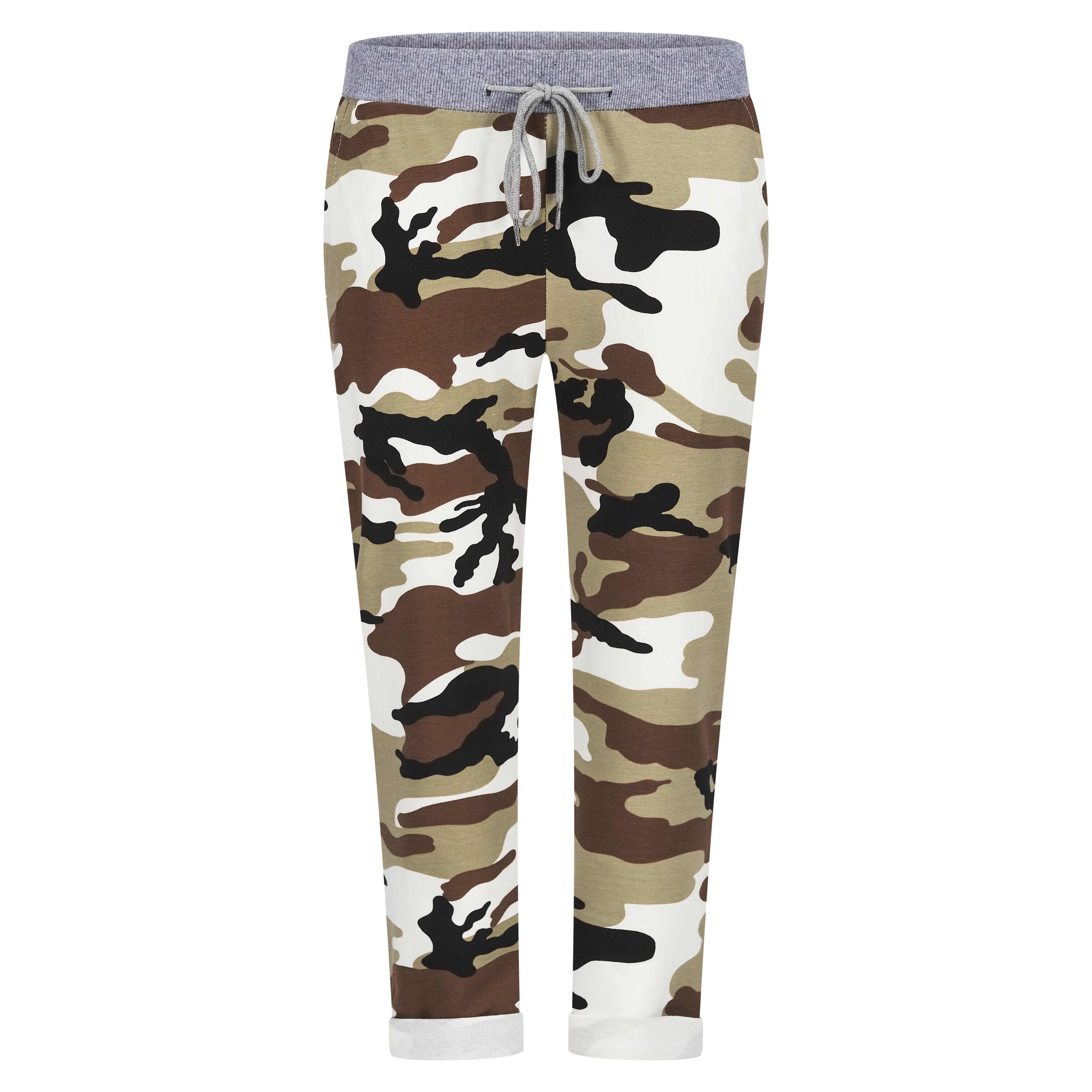 Mississhop Chinohose Damen Hose Blumen Jogginghose günstig online kaufen