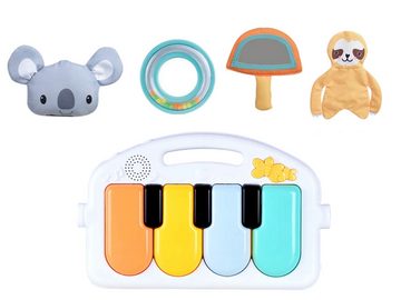 LEAN Toys Lernspielzeug Lernmatte Koala Interaktiv Stirnband Rasselanhänger Tafel Klavier