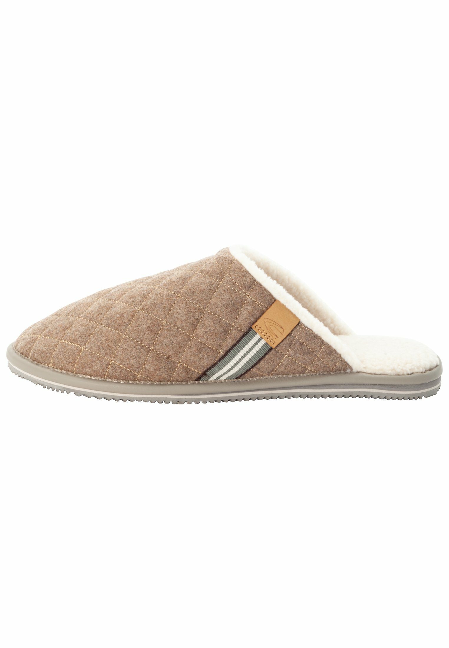 camel active aus Woll-Flanell Hausschuh Taupe