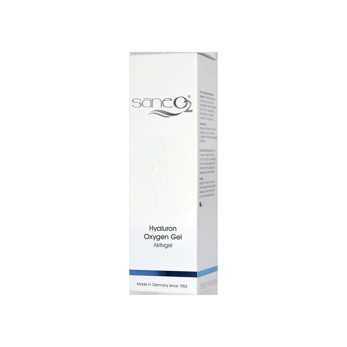 GW Nature Cosmetic Hyaluron Serum SaneO2® Hyaluron Oxygen Gel 30 ml - Aktivgel, Vegan - Mit niedermolekularer Hyaluronsäure & AOO