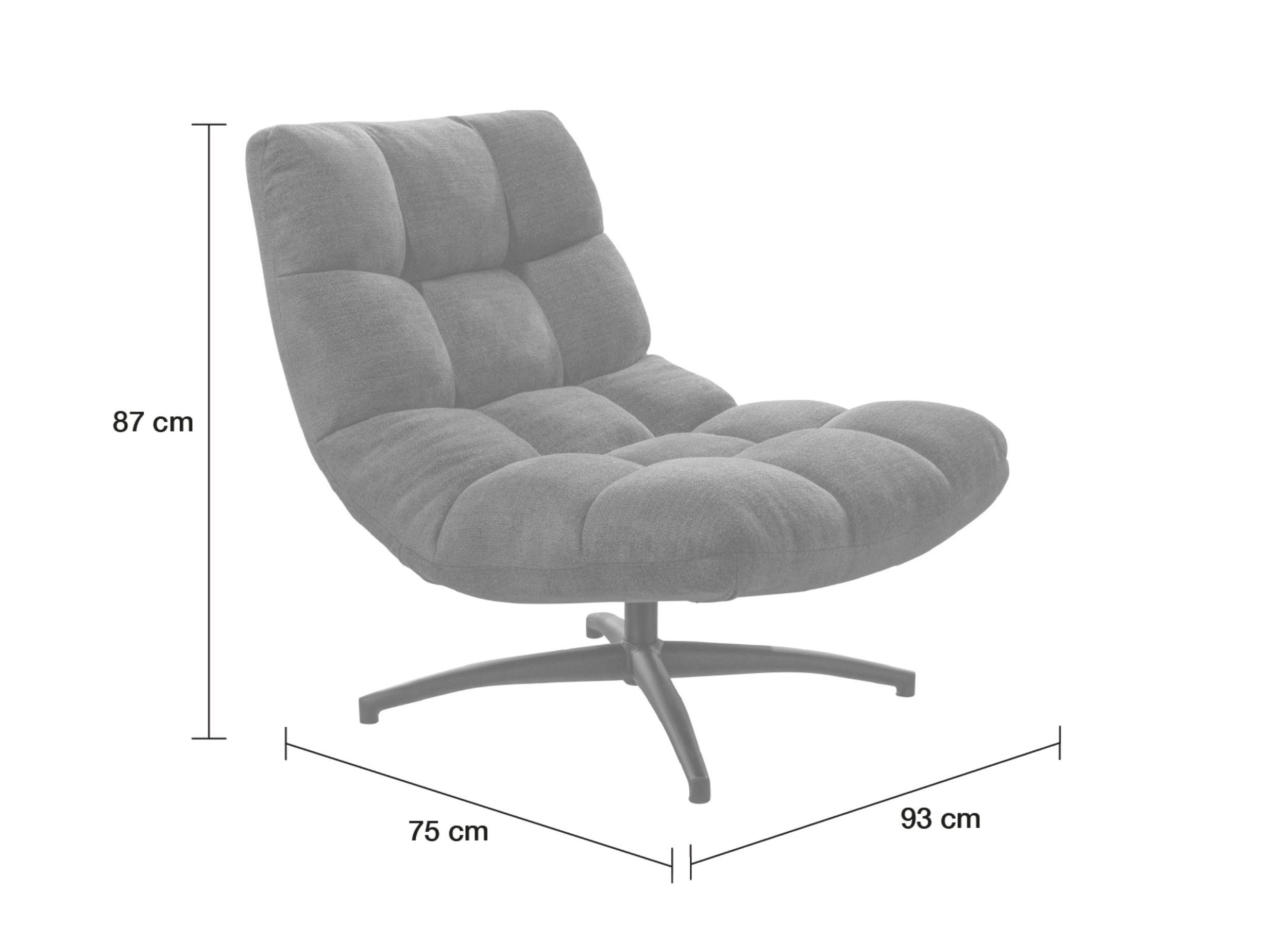 LC Home Relaxsessel LC Home Drehsessel Memphis mit Karosteppung Webstoff günstig online kaufen