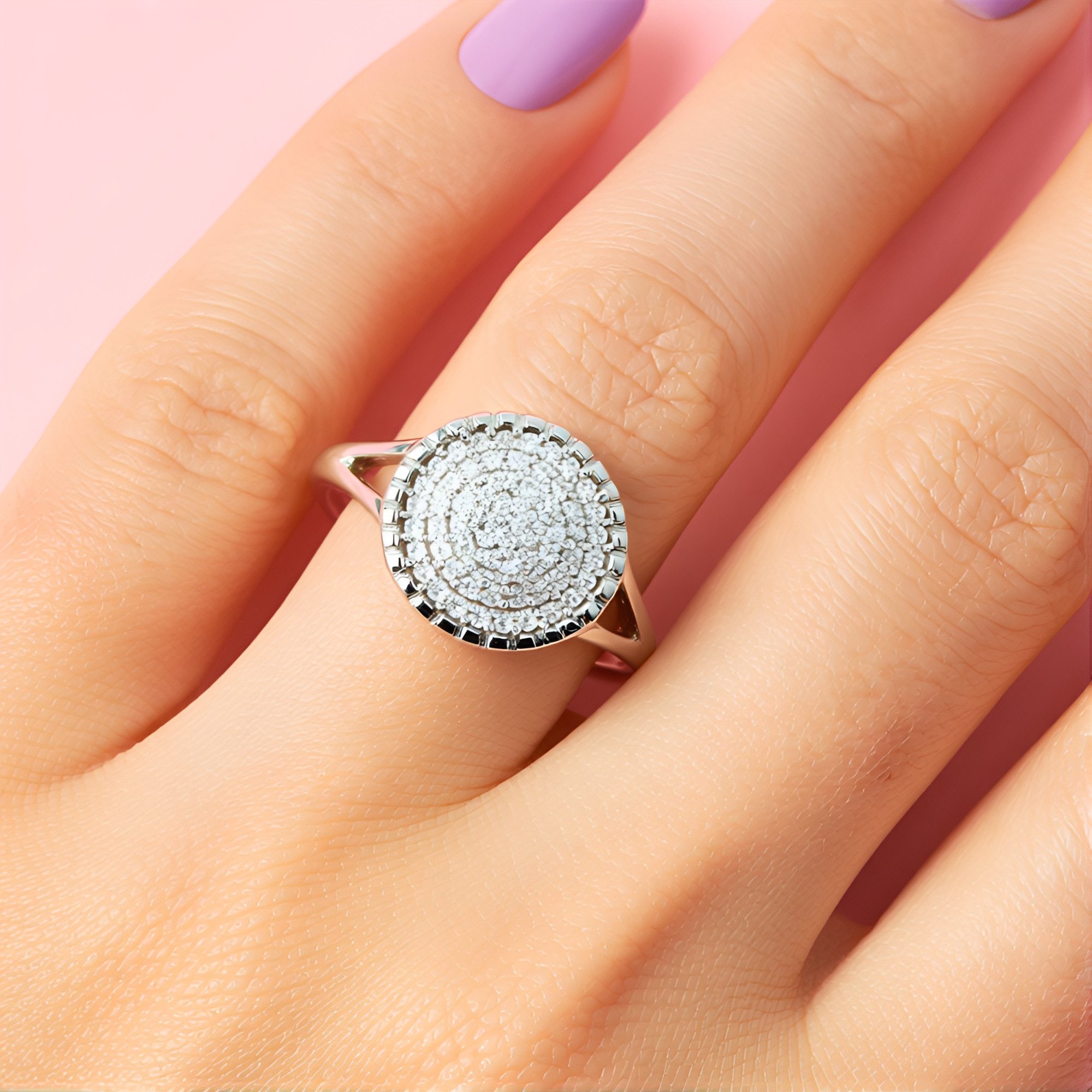 Cavill Silberring Cavill Ring 925 Sterlingsilber mit 0,39 ct Zirkon, Pavé, Silber (1-tlg)