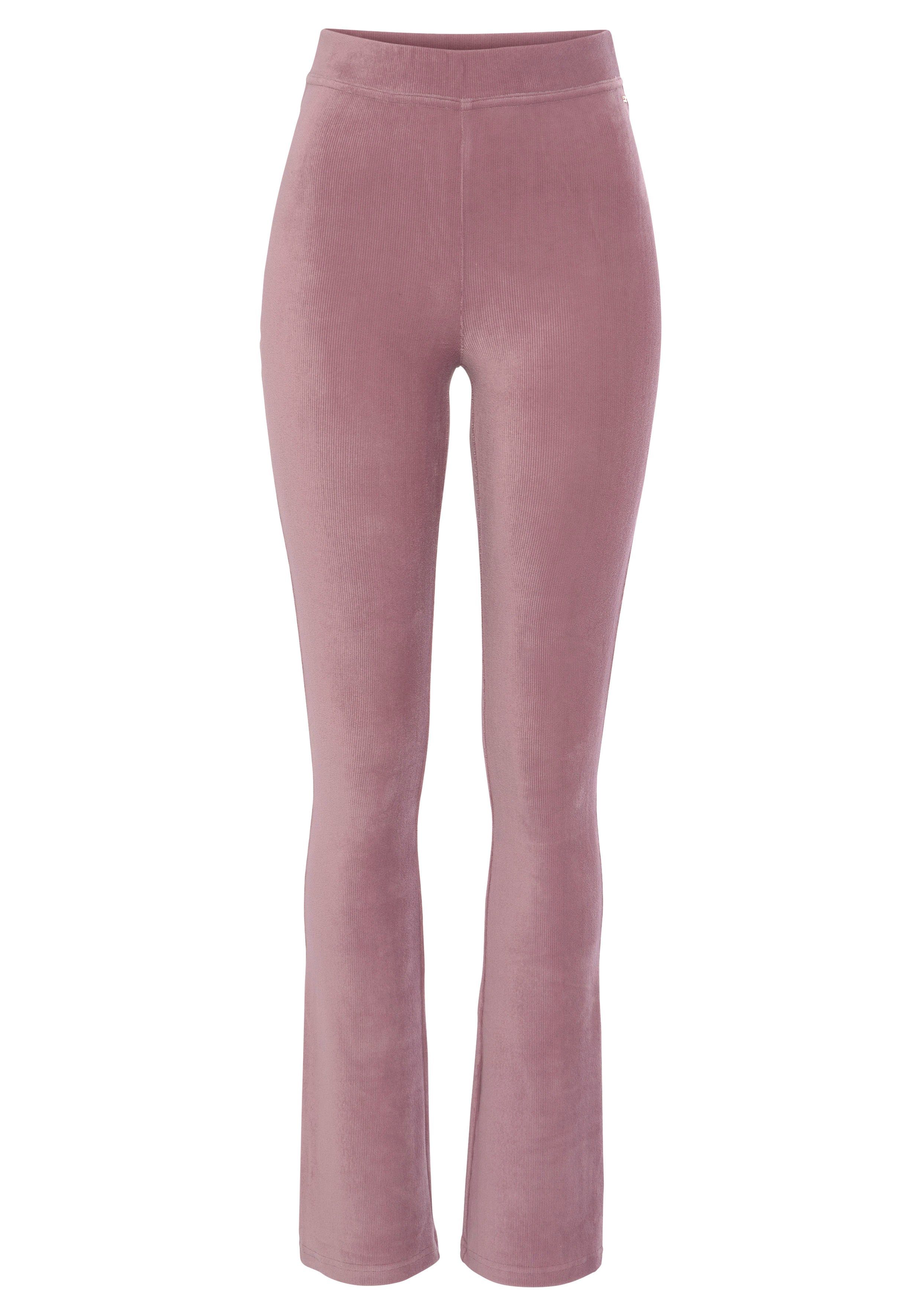 Loungewear weichem Cord-Optik, aus in Jazzpants LASCANA rosa Material