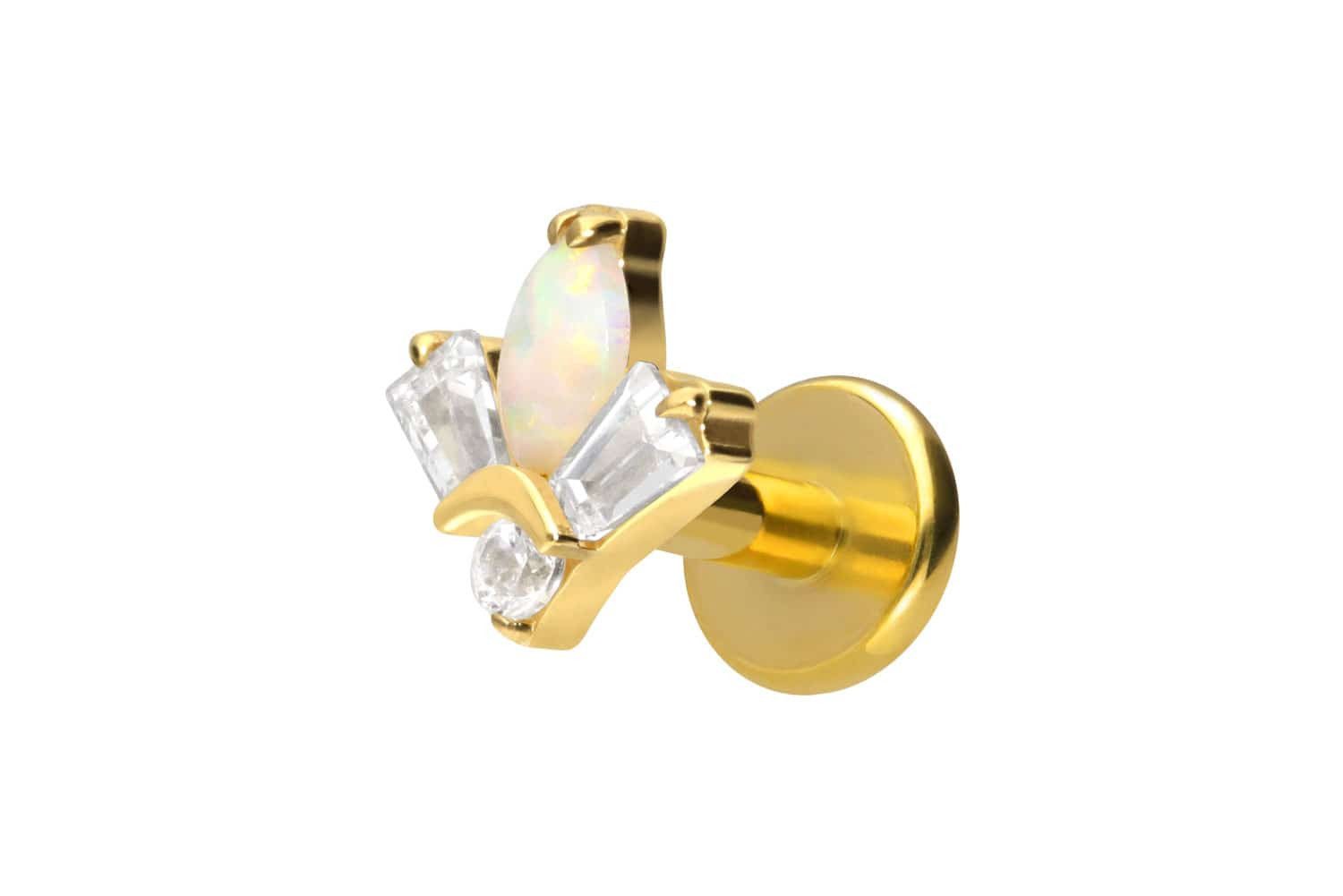 PIERCINGLINE Piercing-Set Titan Labret mit Innengewinde günstig online kaufen