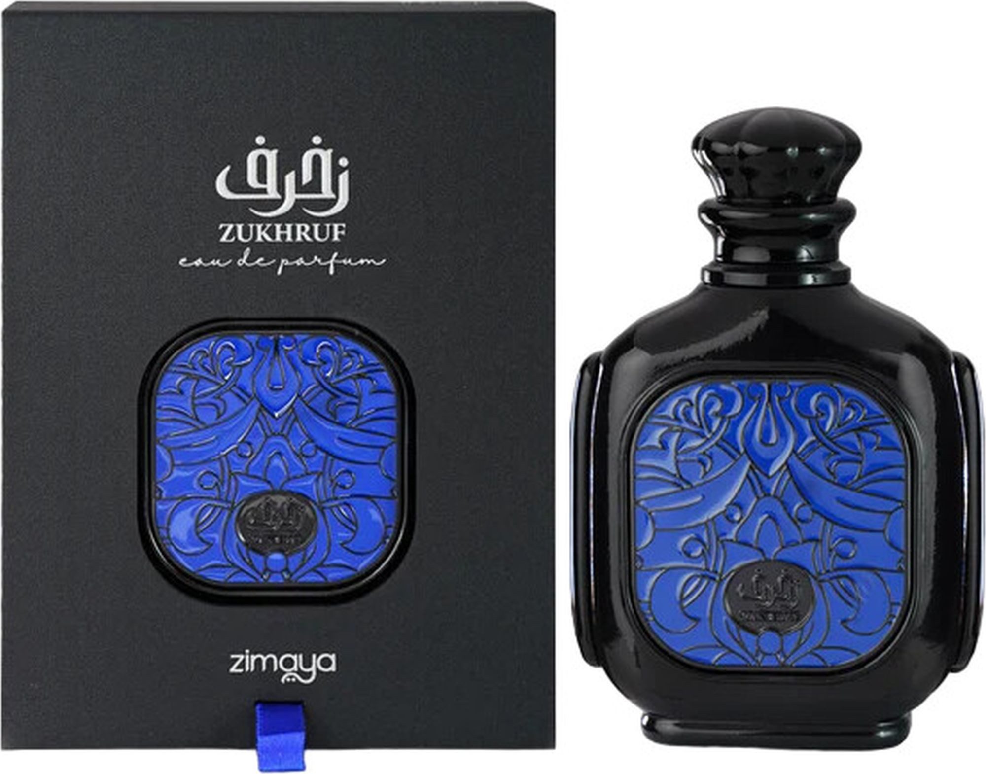 Zimaya Eau de Parfum Zukhruf Black Männer EDP Spray, ZIMAYA, Herrenparfüm, Glasflakon, Herrenduft