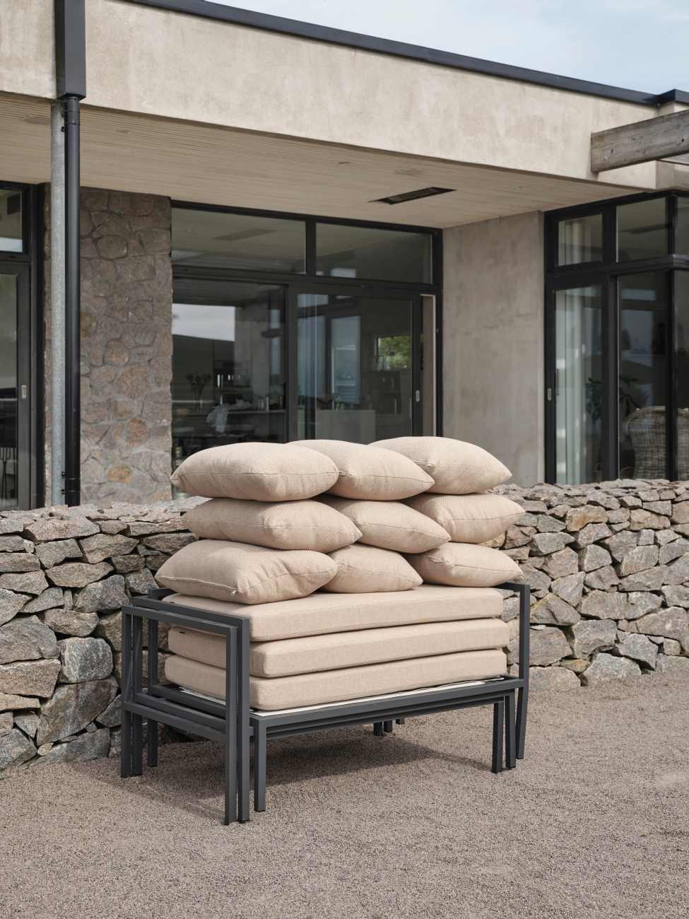 Brafab Gartensofa Allie mit Kissen, inkl. Kissen